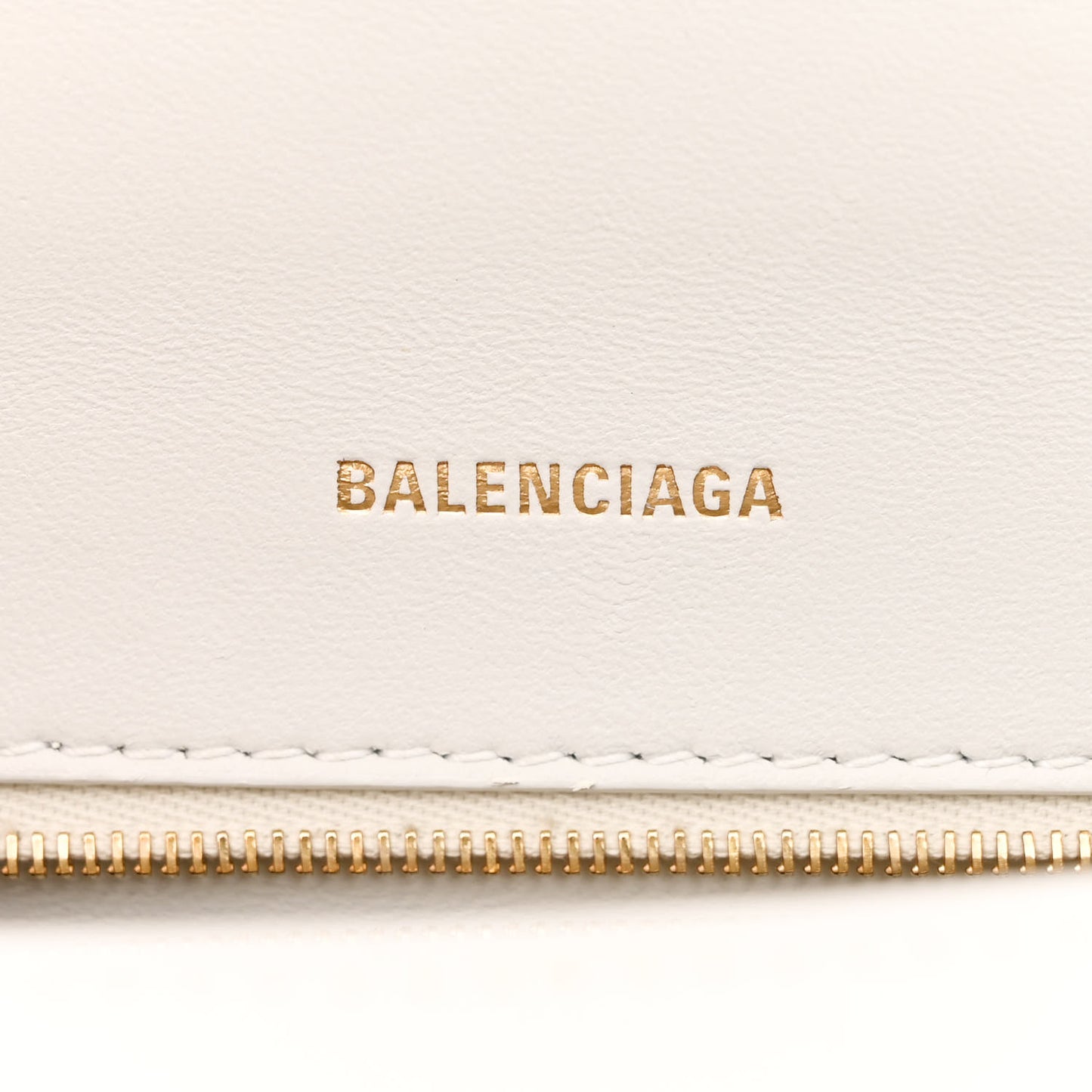 Shiny Calfskin Crocodile Embossed Small Hourglass Top Handle Bag White