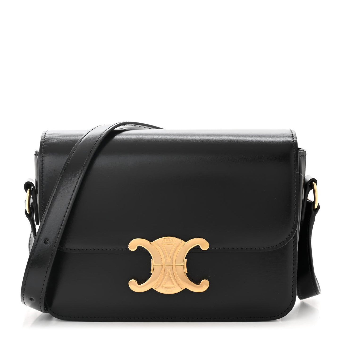 Shiny Calfskin Teen Triomphe Black