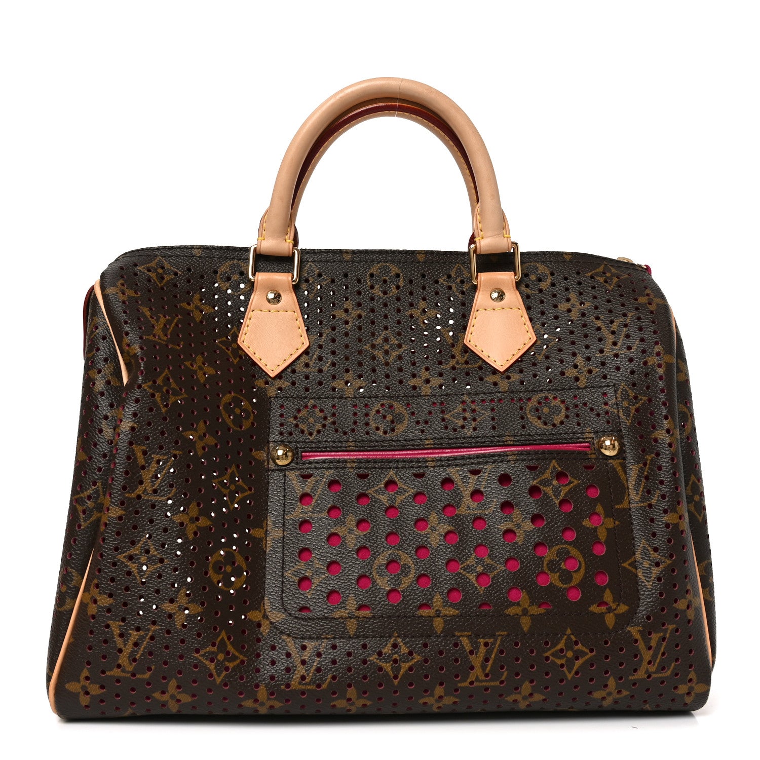 Louis Vuitton Monogram Perforated Speedy 30 Fuchsia 1855370