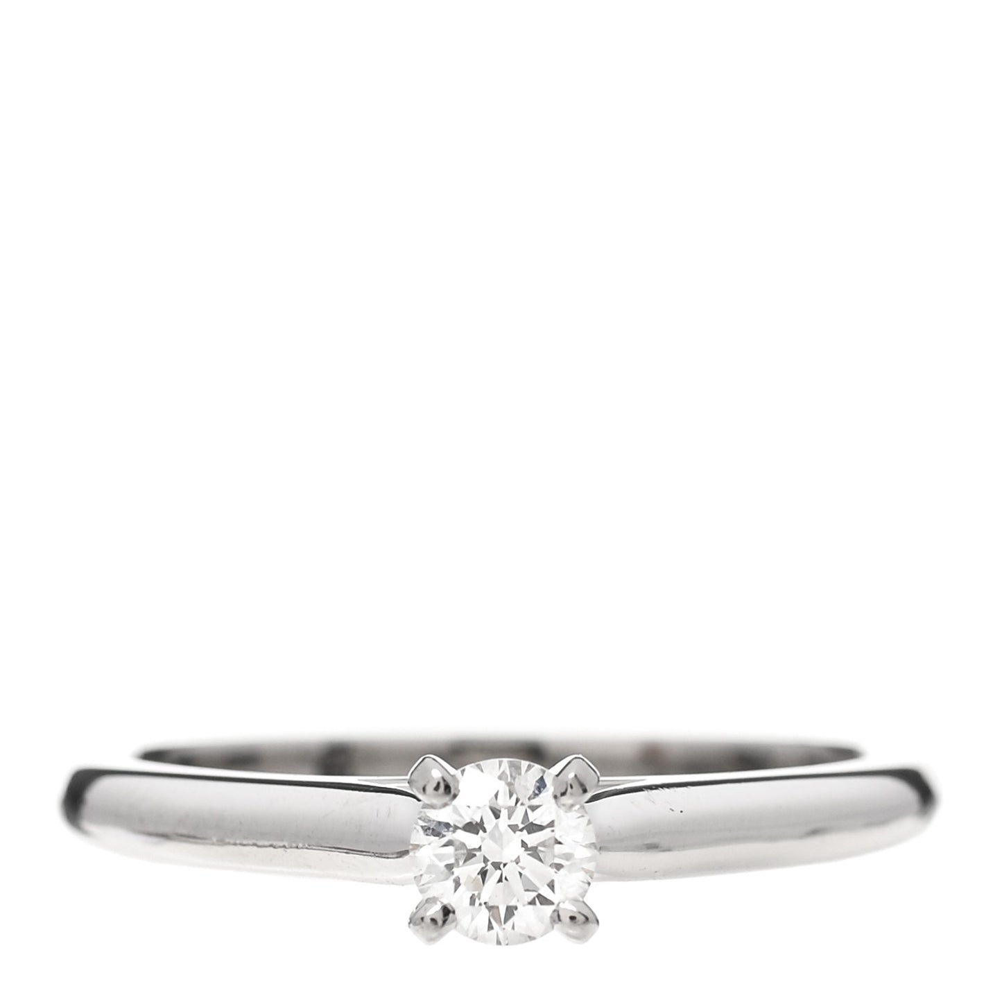 Platinum Diamond .21ct Solitaire 1895 Engagement Ring 49 4.75