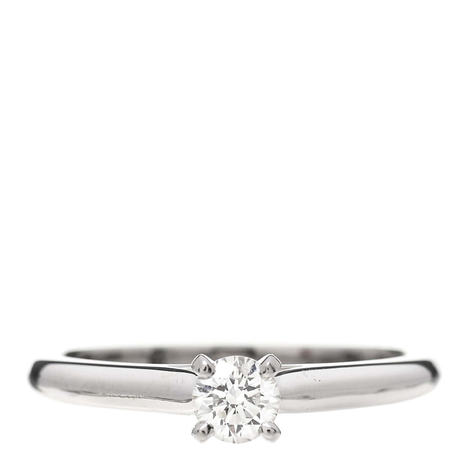 Cartier Platinum Diamond .21ct Solitaire 1895 Engagement Ring 49 4.75 1 of 8