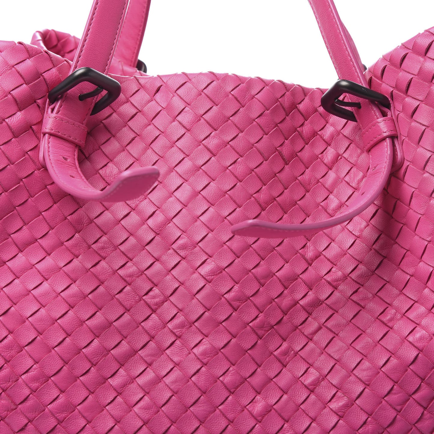 Nappa Intrecciato Large Seamless Tote Fuchsia