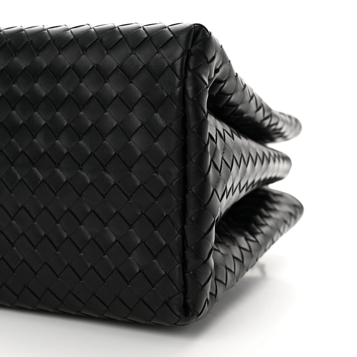 Light Calf Intrecciato Small Roma Black