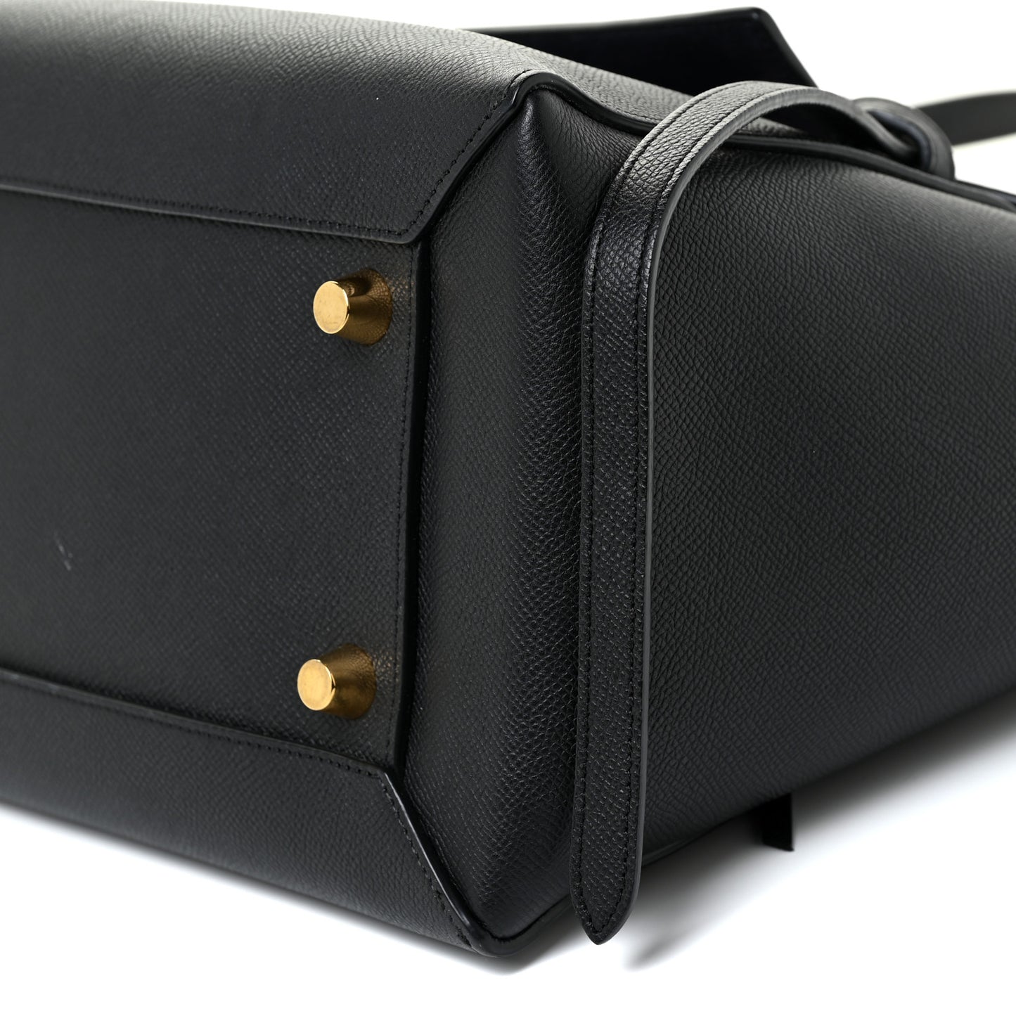 Grained Calfskin Mini Belt Bag Black