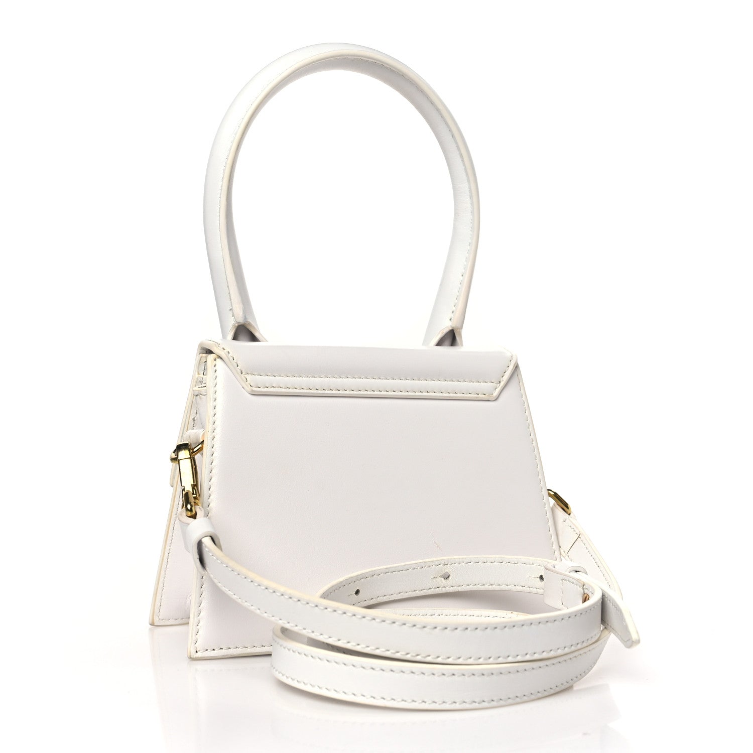 Jacquemus Smooth Calfskin Le Chiquito Moyen White 3 of 9