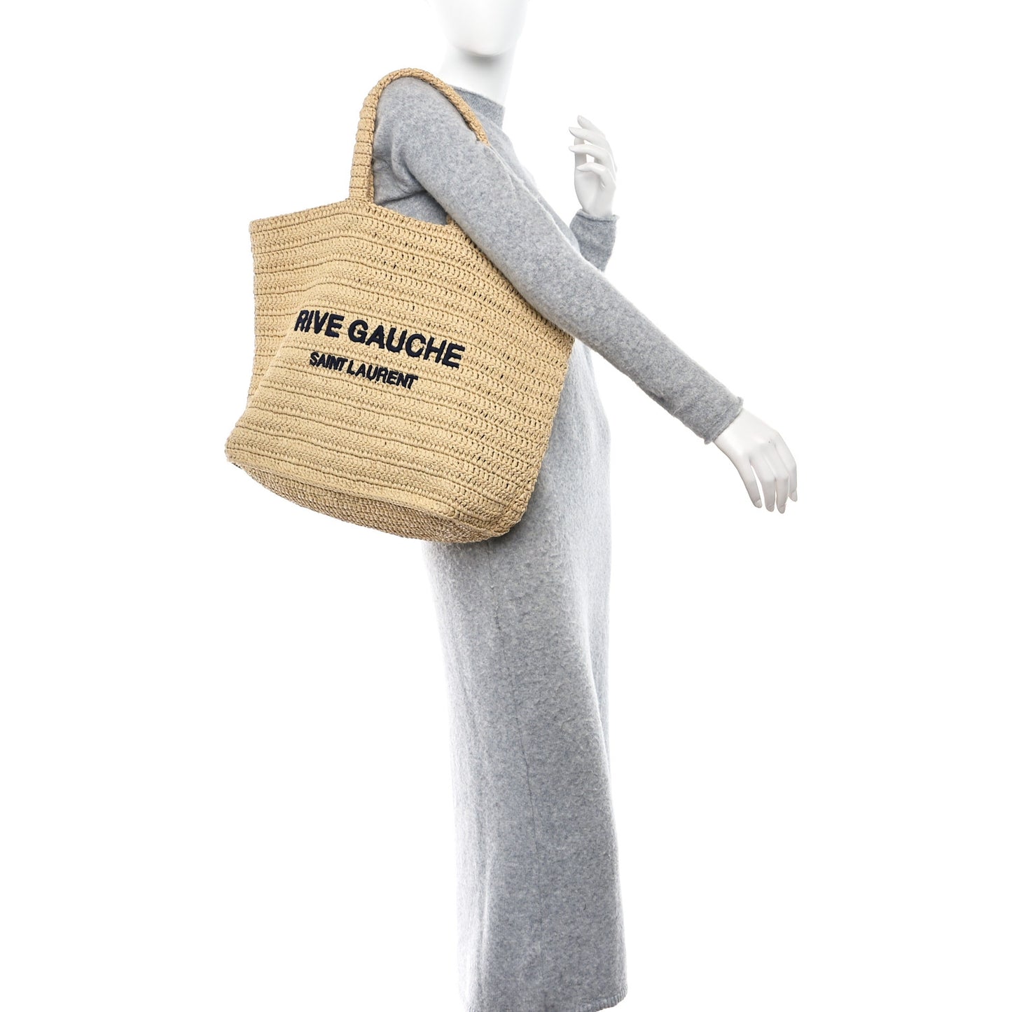 Raffia Rive Gauche Tote Natural