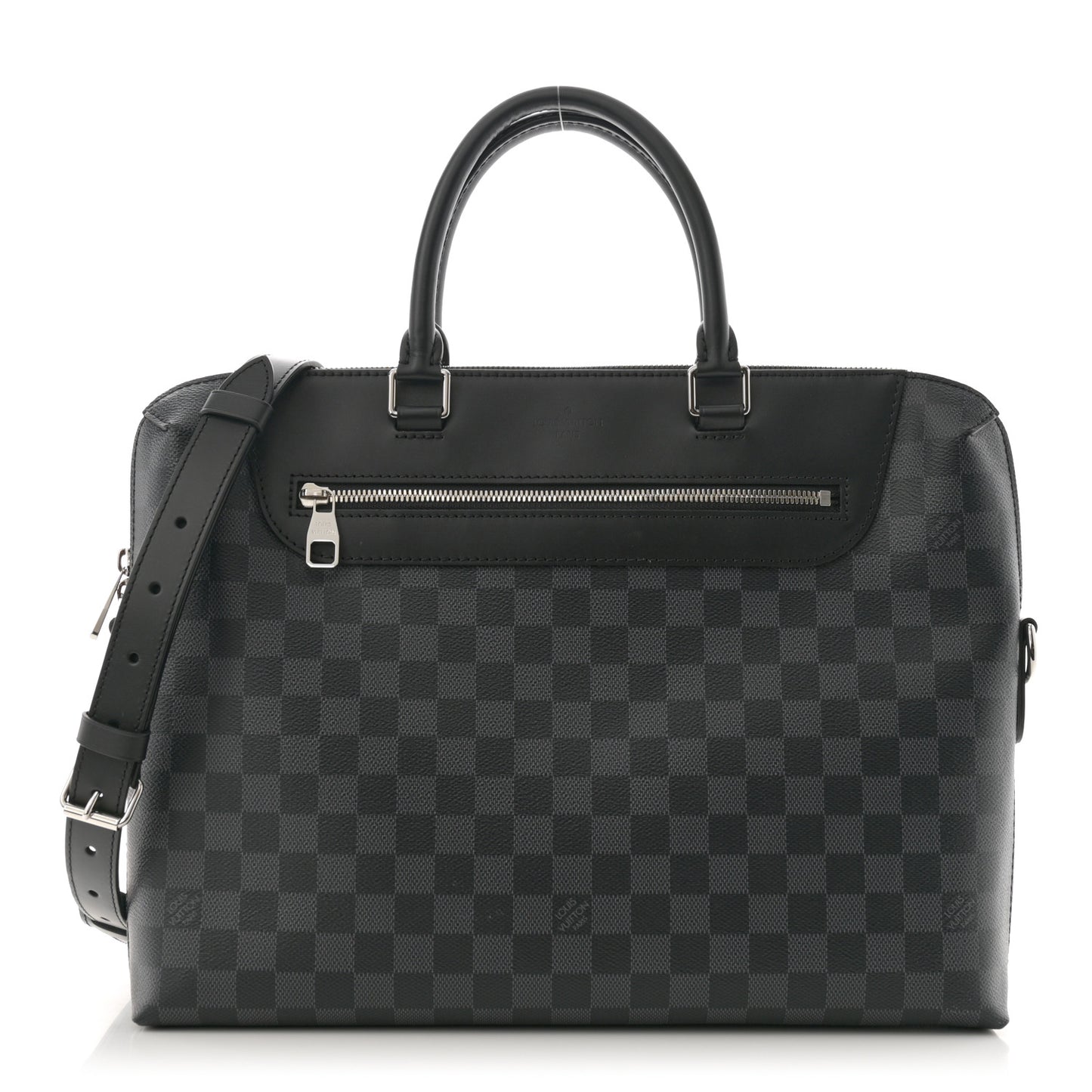 Damier Graphite Porte-Documents Jour