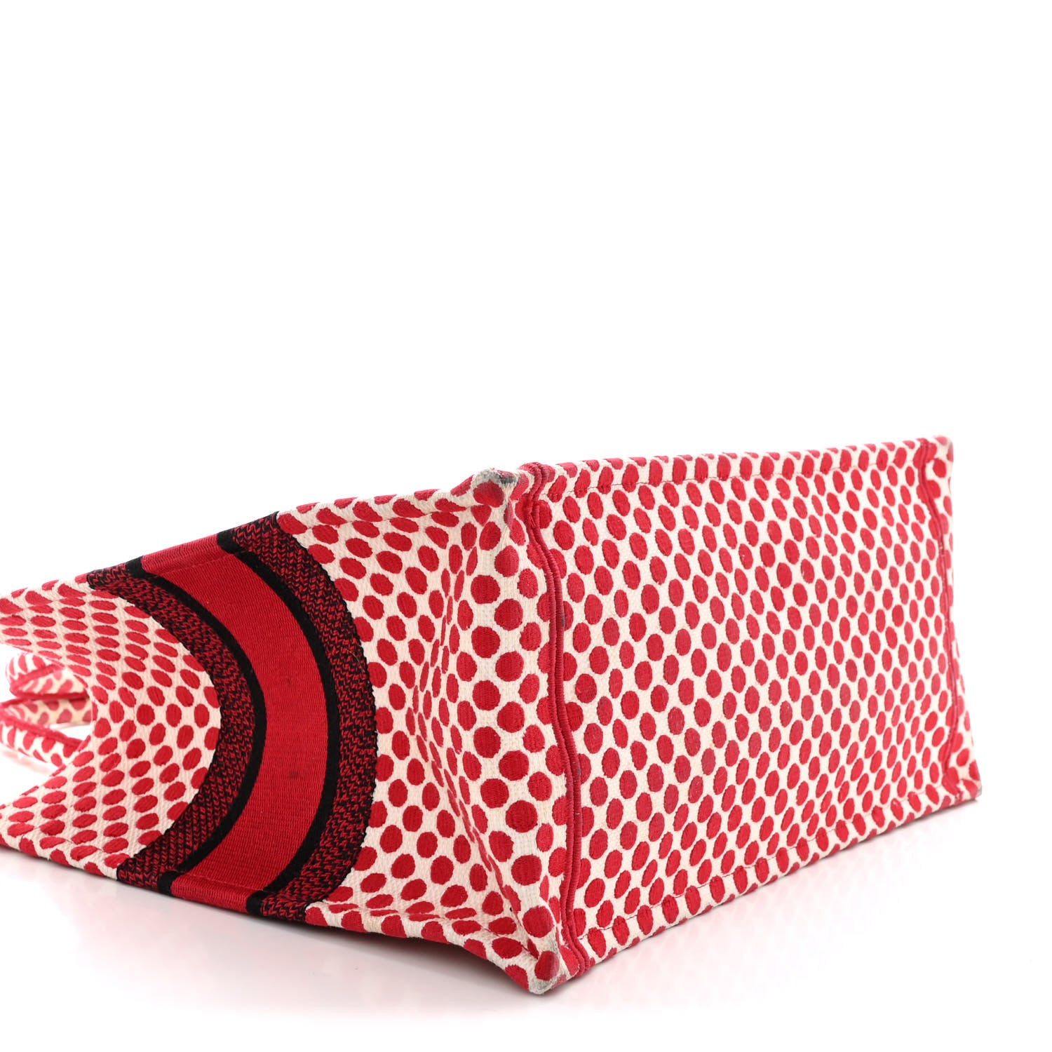 Christian Dior Canvas Medium DiorAmour Dots Book Tote Red 9 of 16