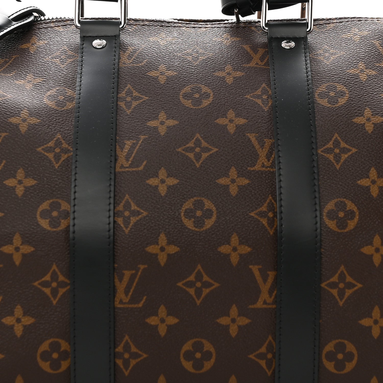 Louis Vuitton Monogram Macassar Keepall Bandouliere 45 6 of 9