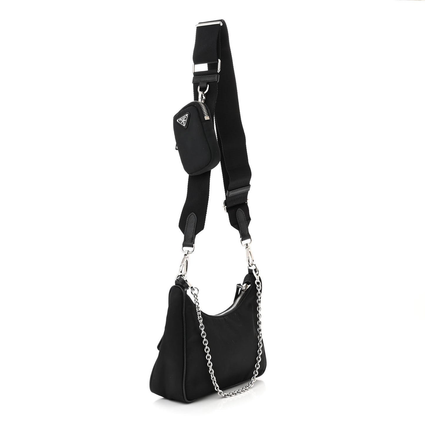 Nylon Re-Edition 2005 Shoulder Bag Black