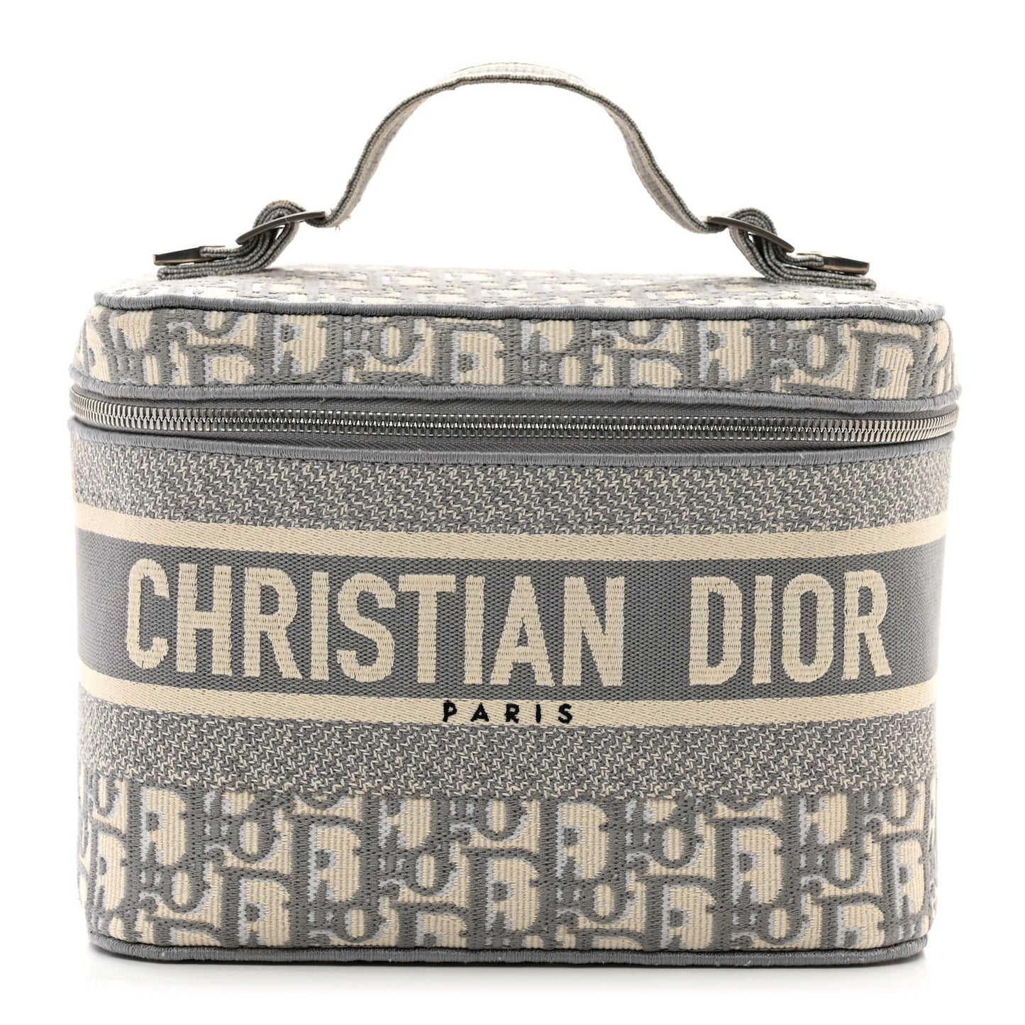 Oblique Diortravel Vanity Case Grey