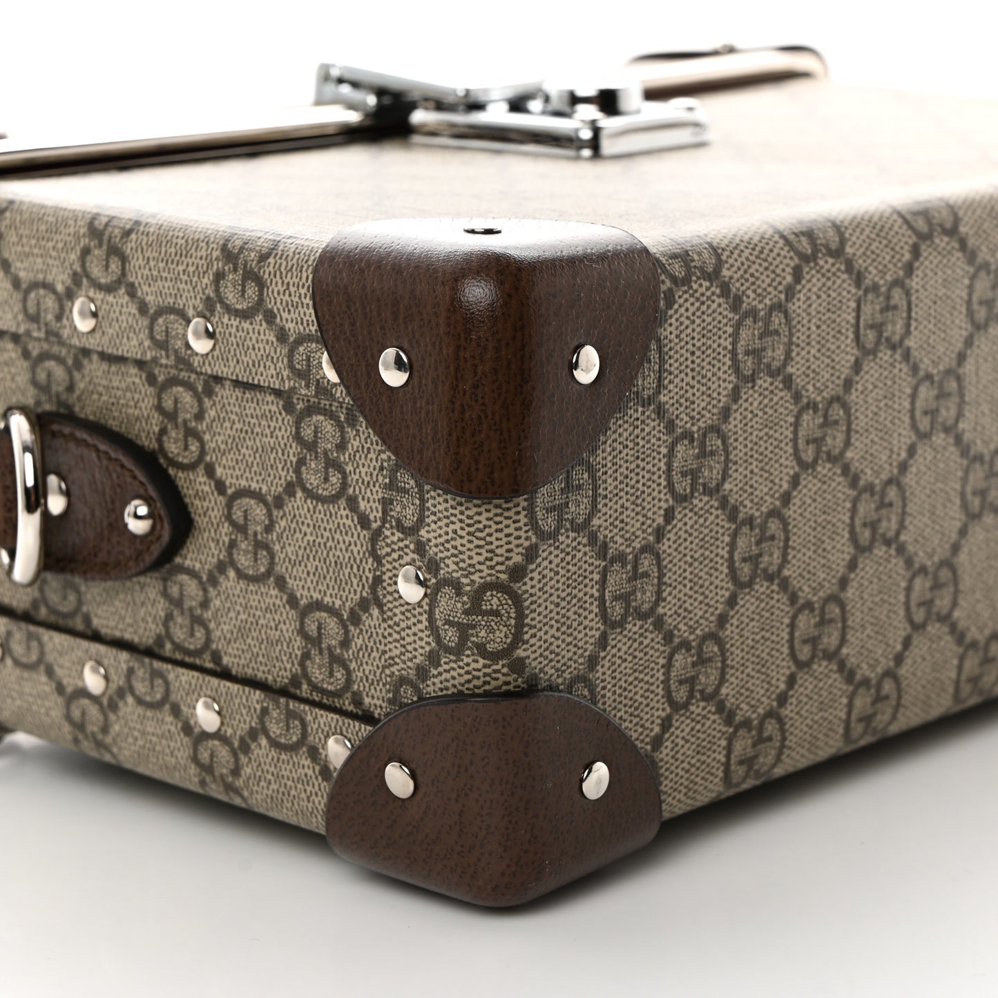GG Supreme Monogram Globe-Trotter Beauty Case Brown