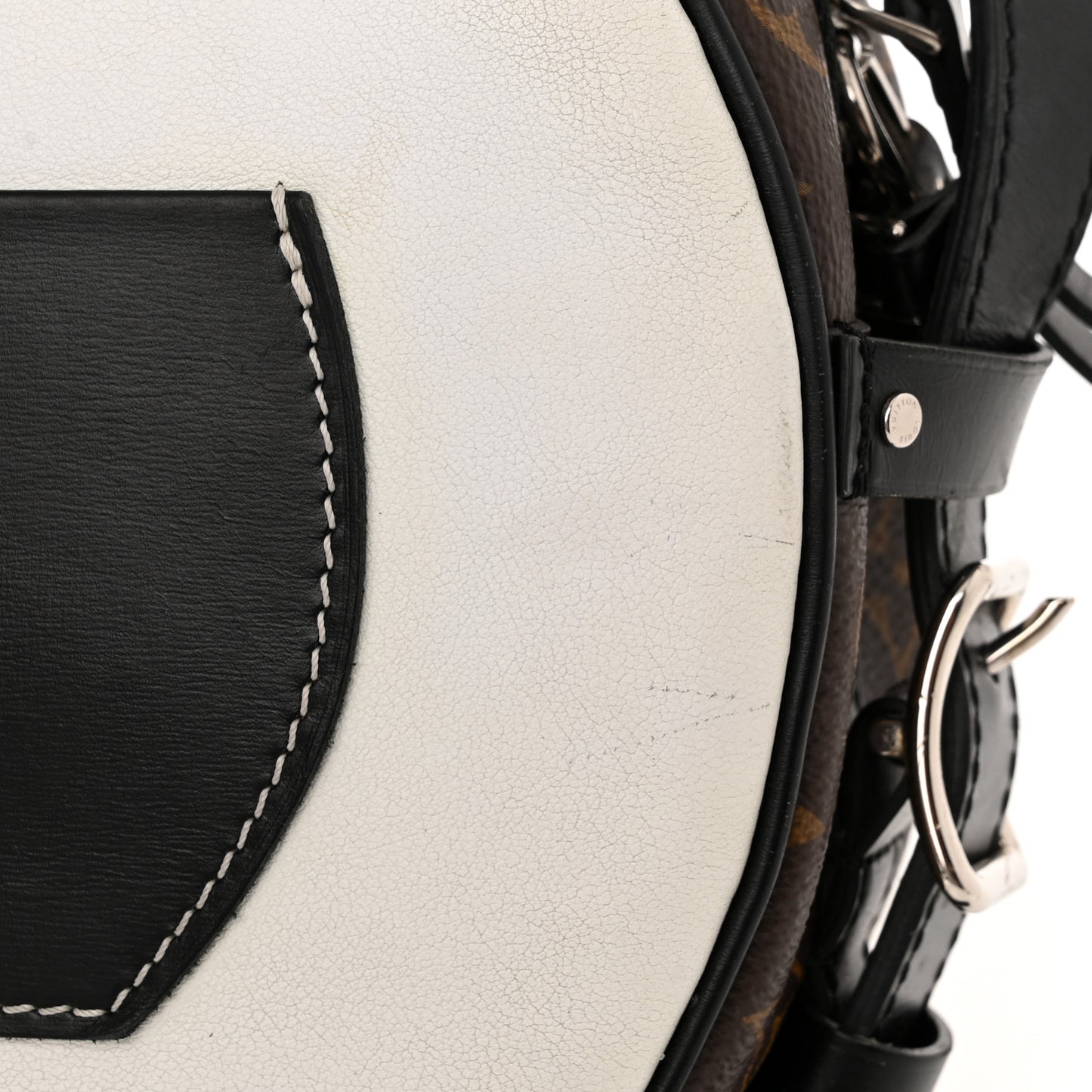 Calfskin Monogram LV Airline Boite Chapeau Souple White