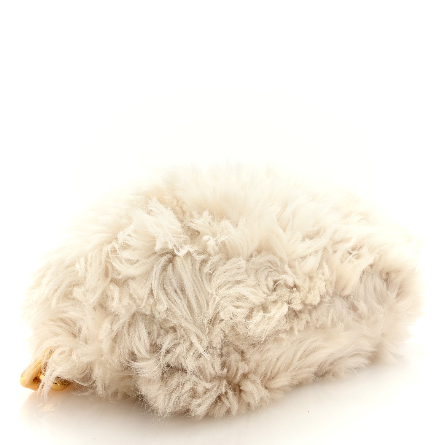 Bottega Veneta Shearling Lambskin The Pouch Chain White 4 of 8