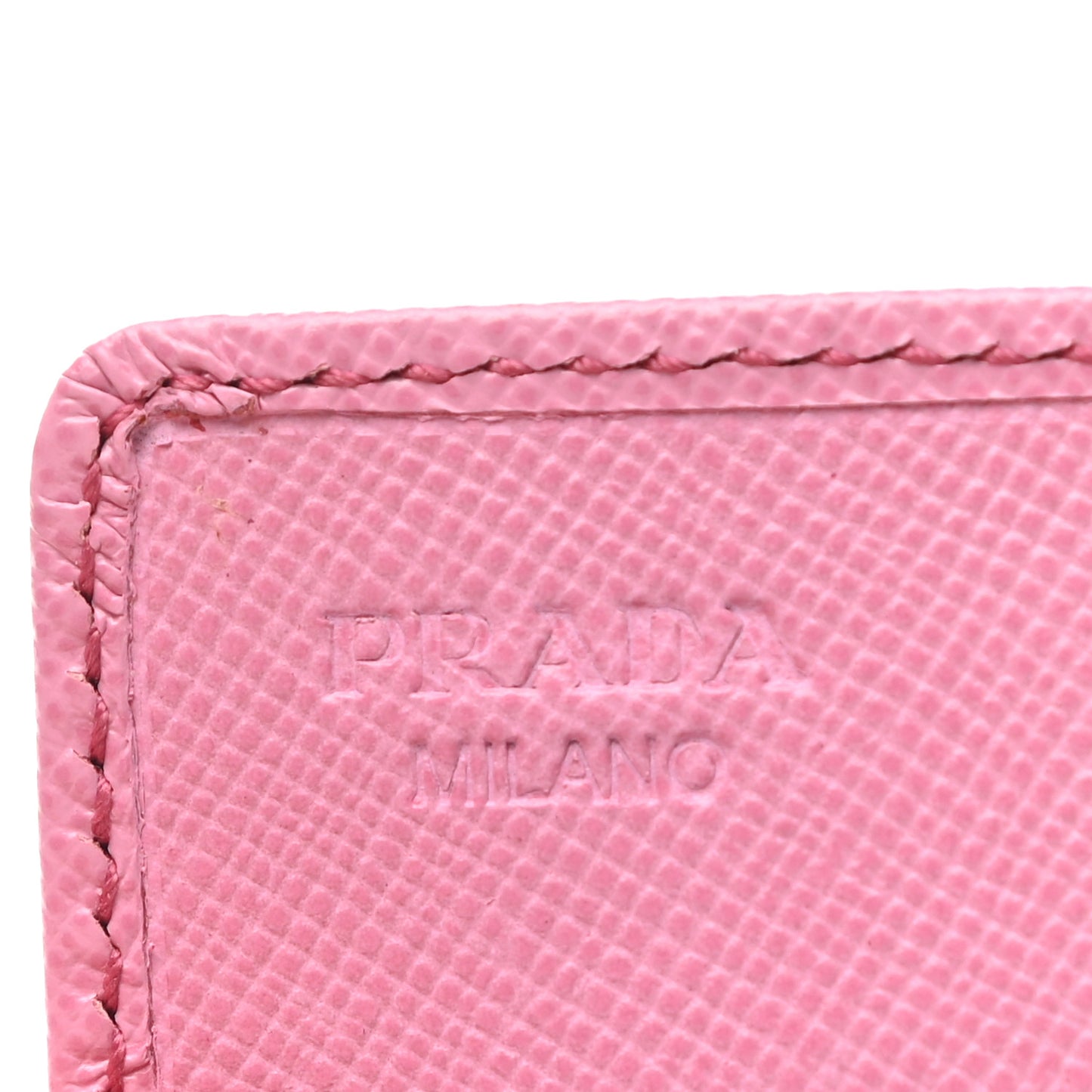 Saffiano Metal Flap Wallet Begonia