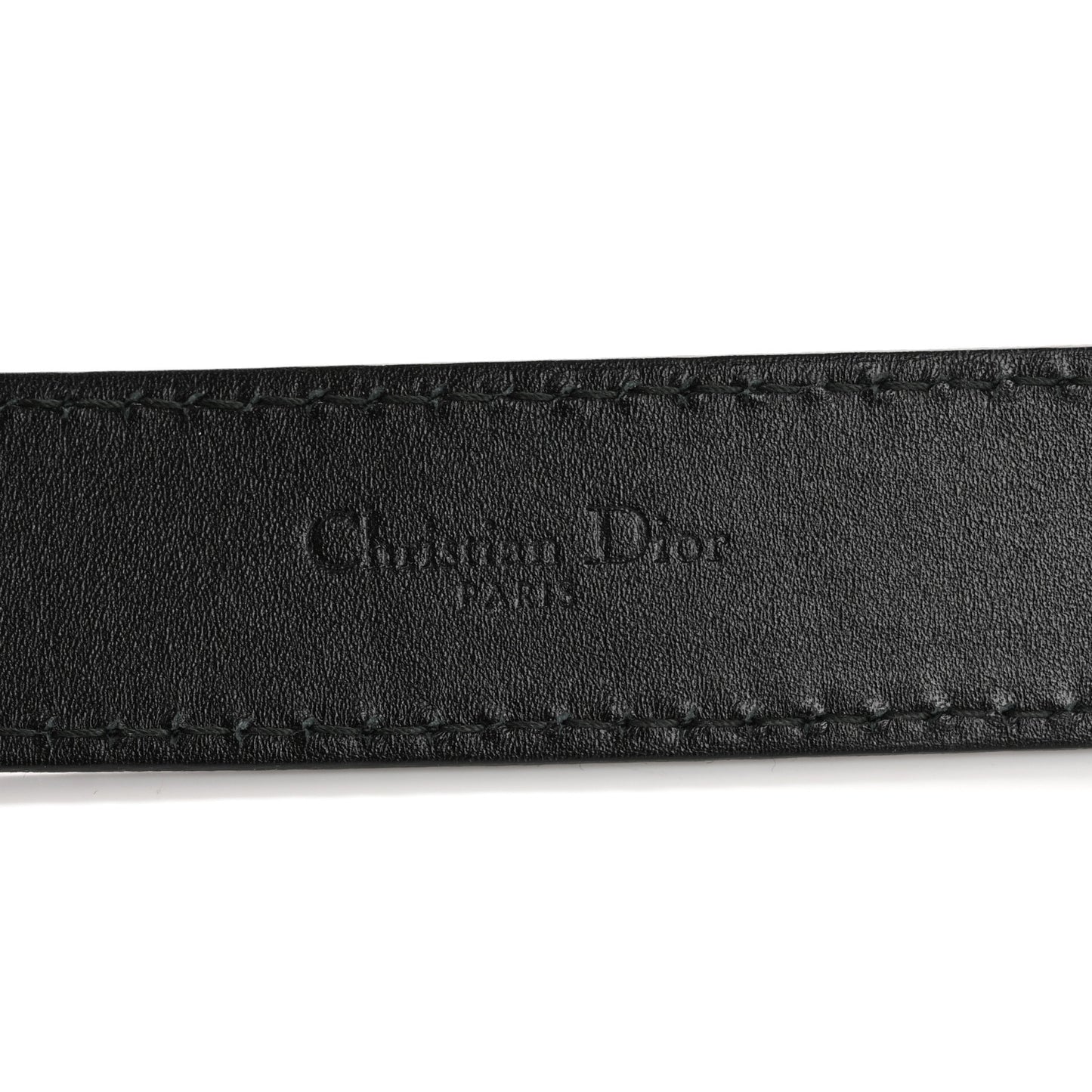 Calfskin D Fence Belt 80 Black