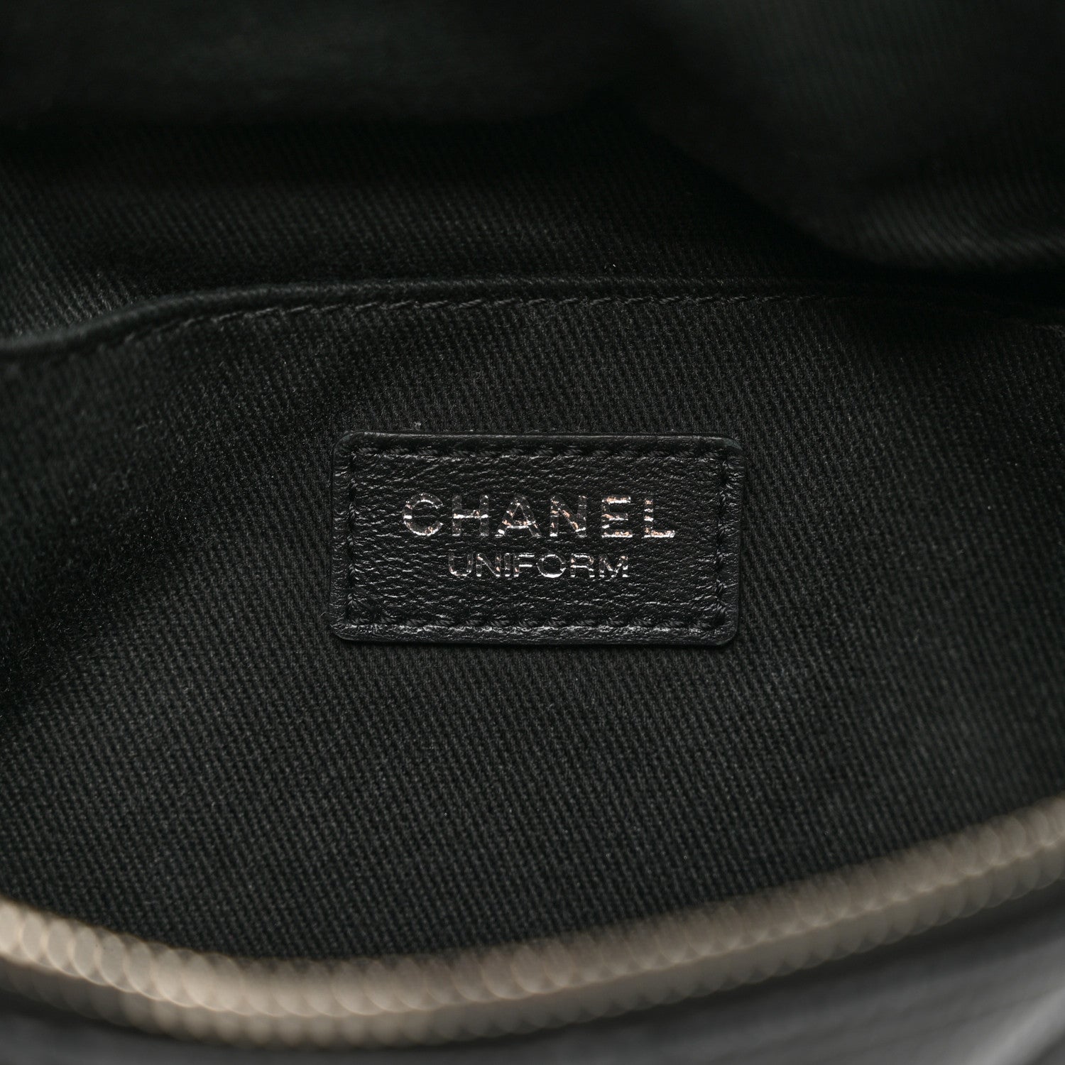 Chanel Grained Calfskin Quilted Waist Belt Bag Black 7 of 10