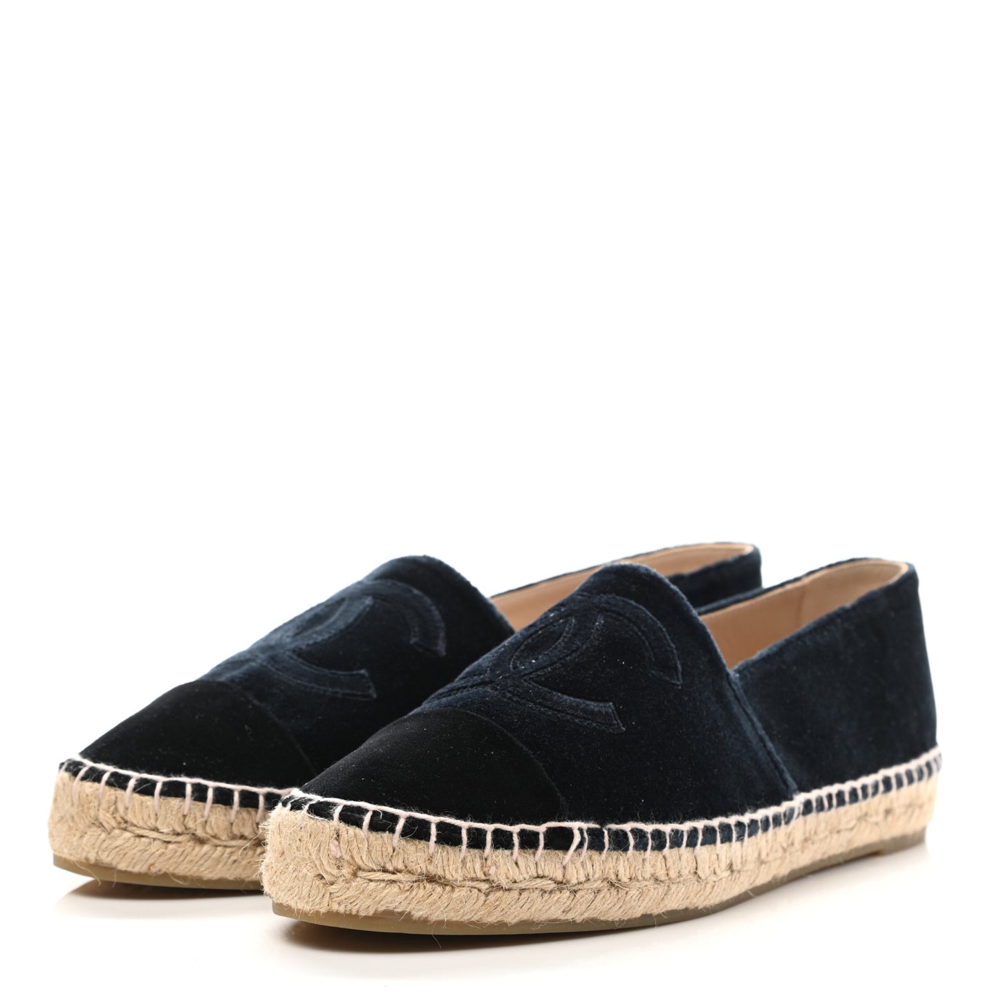 Velvet CC Espadrilles 39 Dark Navy Black