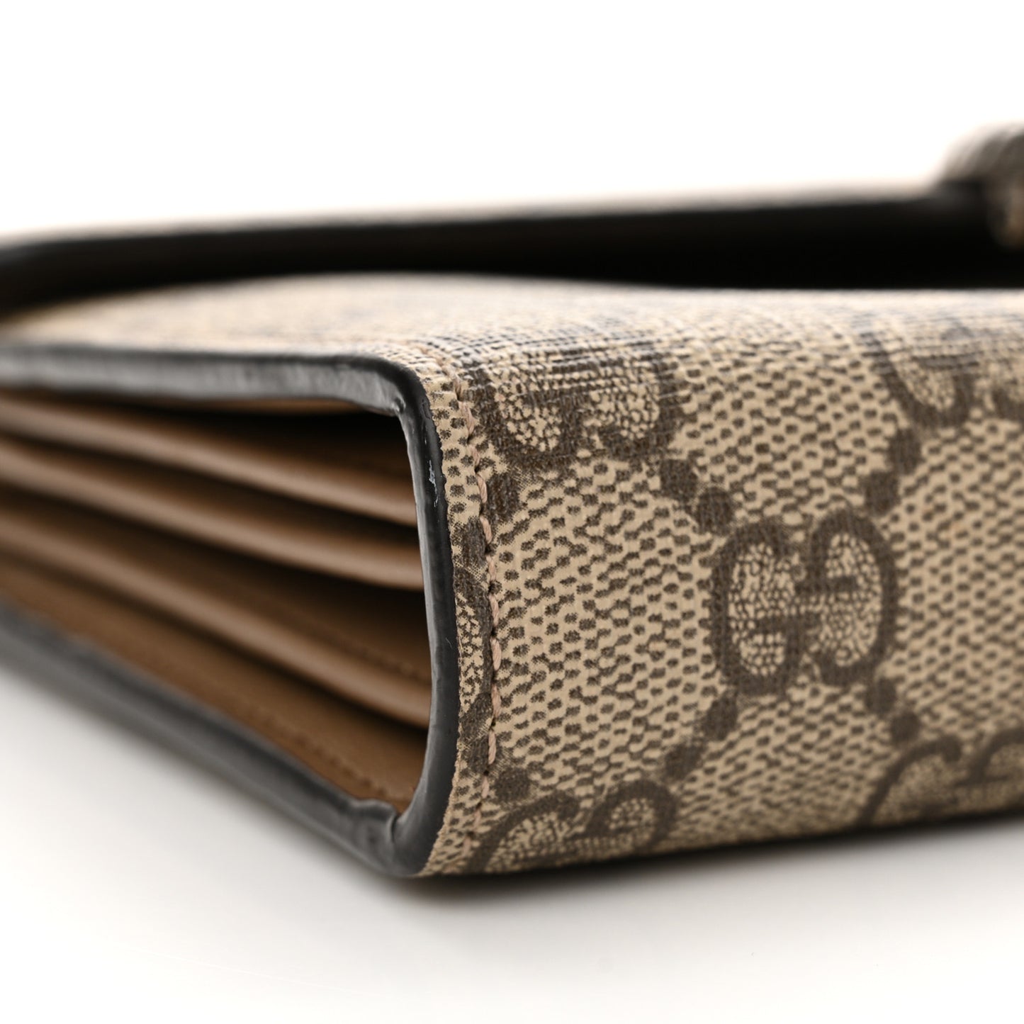 GG Supreme Monogram Mini Dionysus Chain Wallet Beige Taupe
