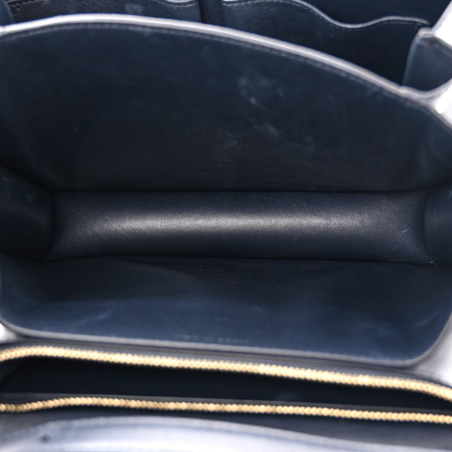 Smooth Calfskin Medium Classic Box Flap Bag Dark Blue