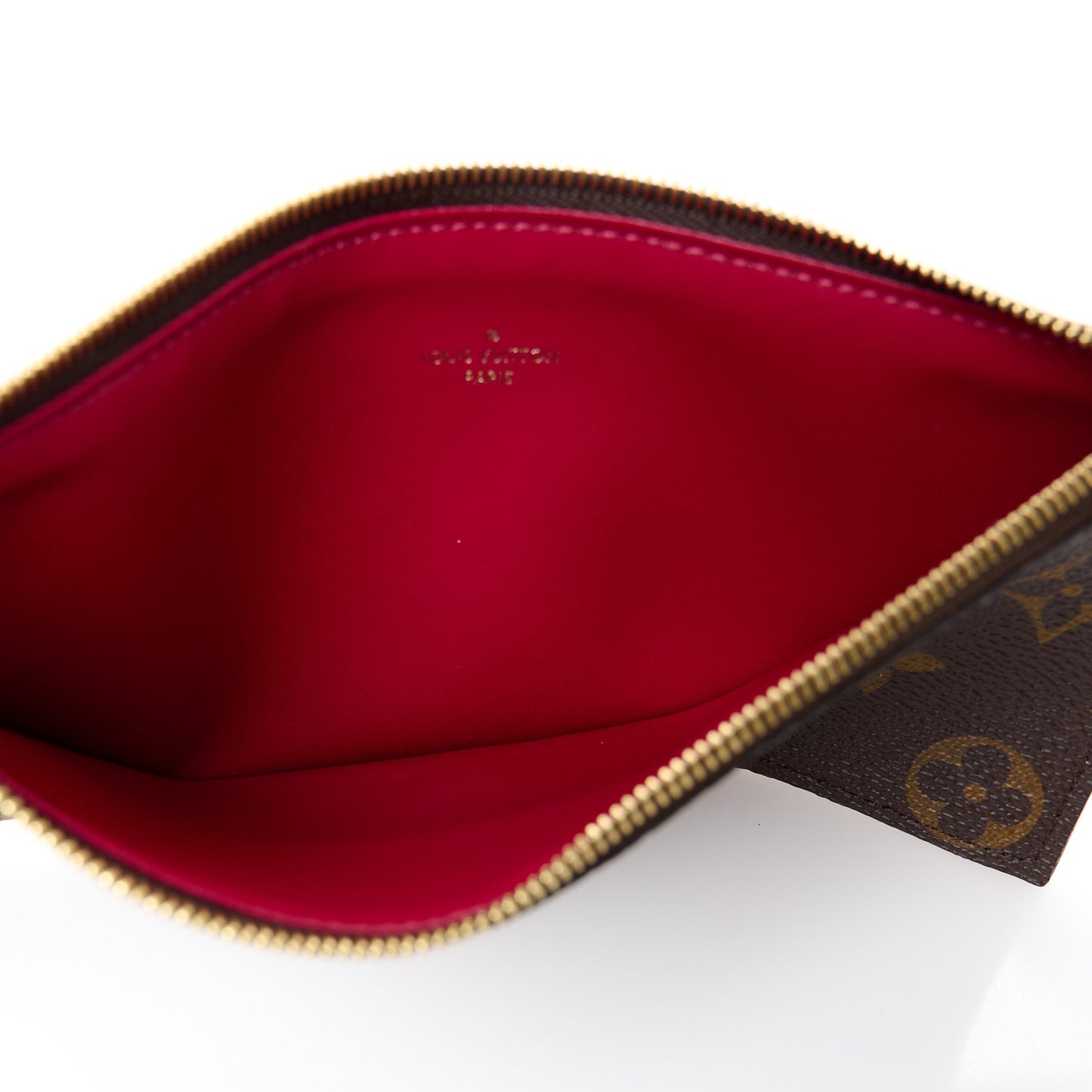 Monogram Pochette Felicie Chain Wallet Fuchsia