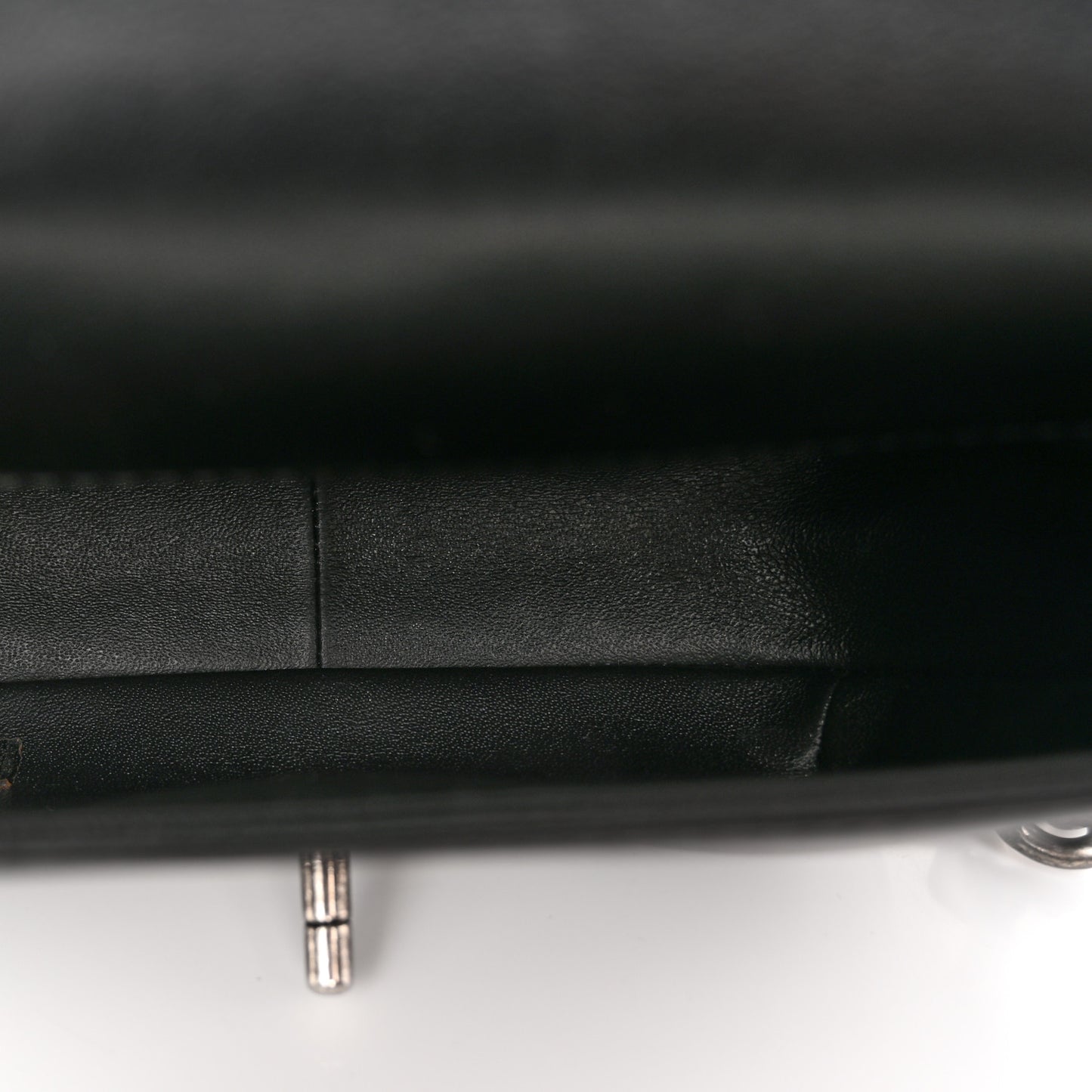 Calfskin Quilted Small Rock My Shoulder Flap Black