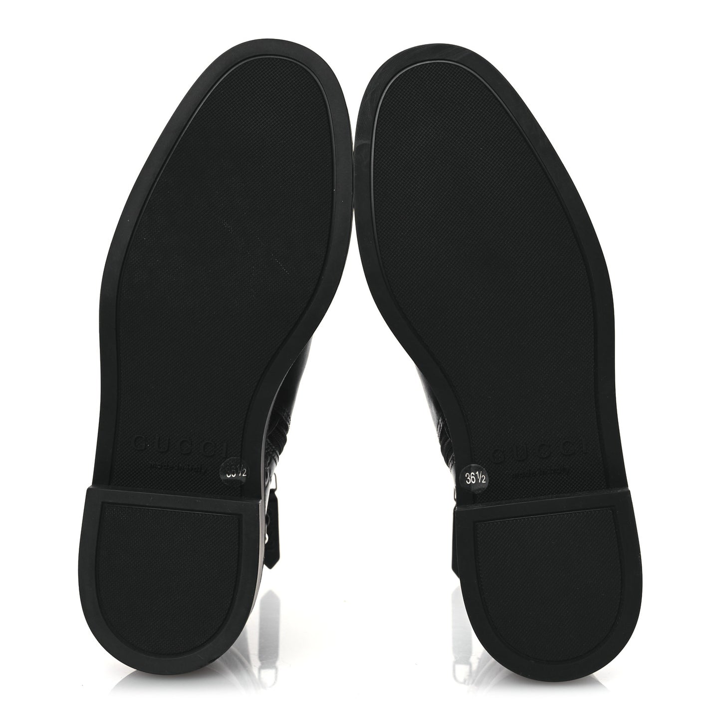 Guccissima Real Betis Glamour Womens Horsebit Ankle Boots 36.5 Black