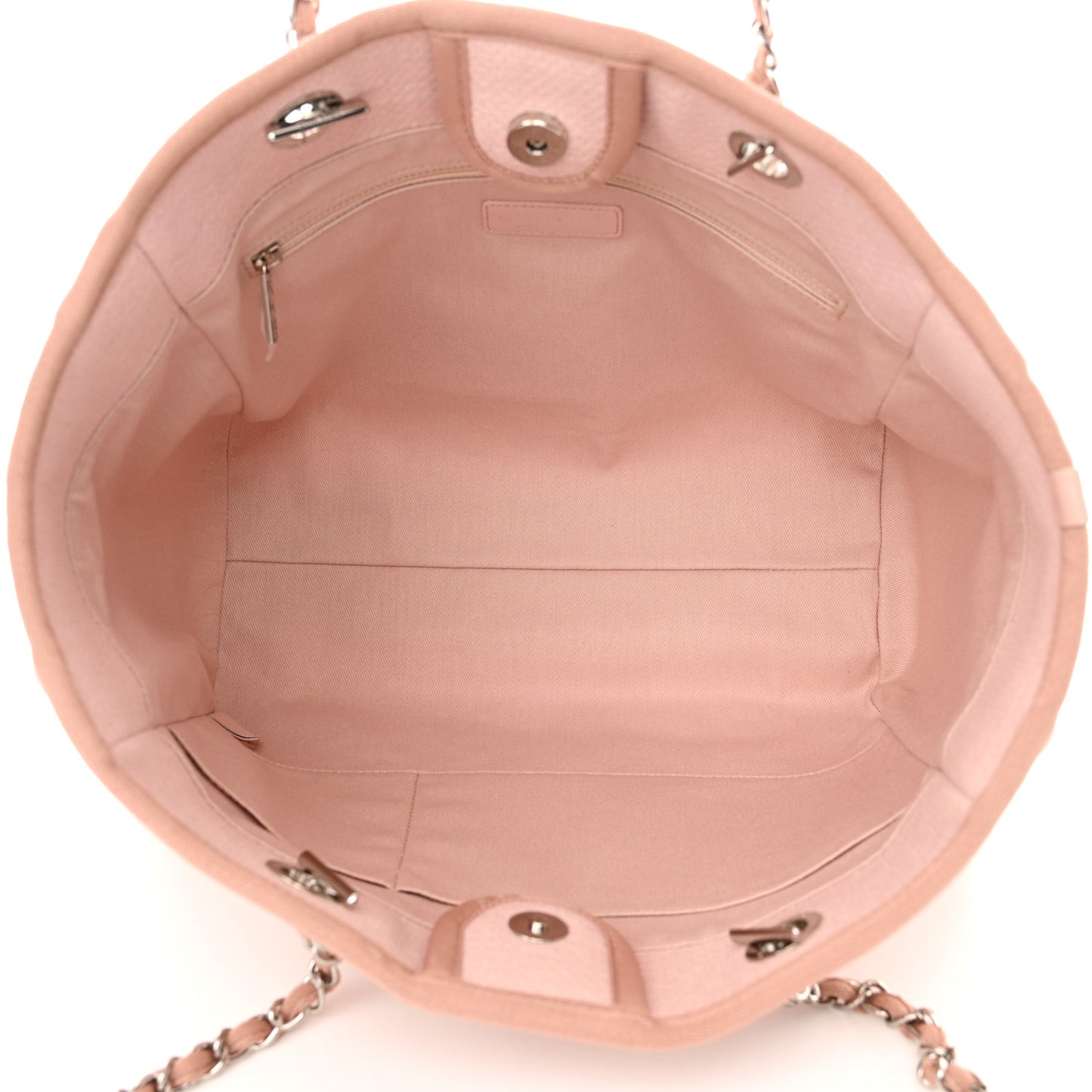 Canvas Small Deauville Tote Rose Pink
