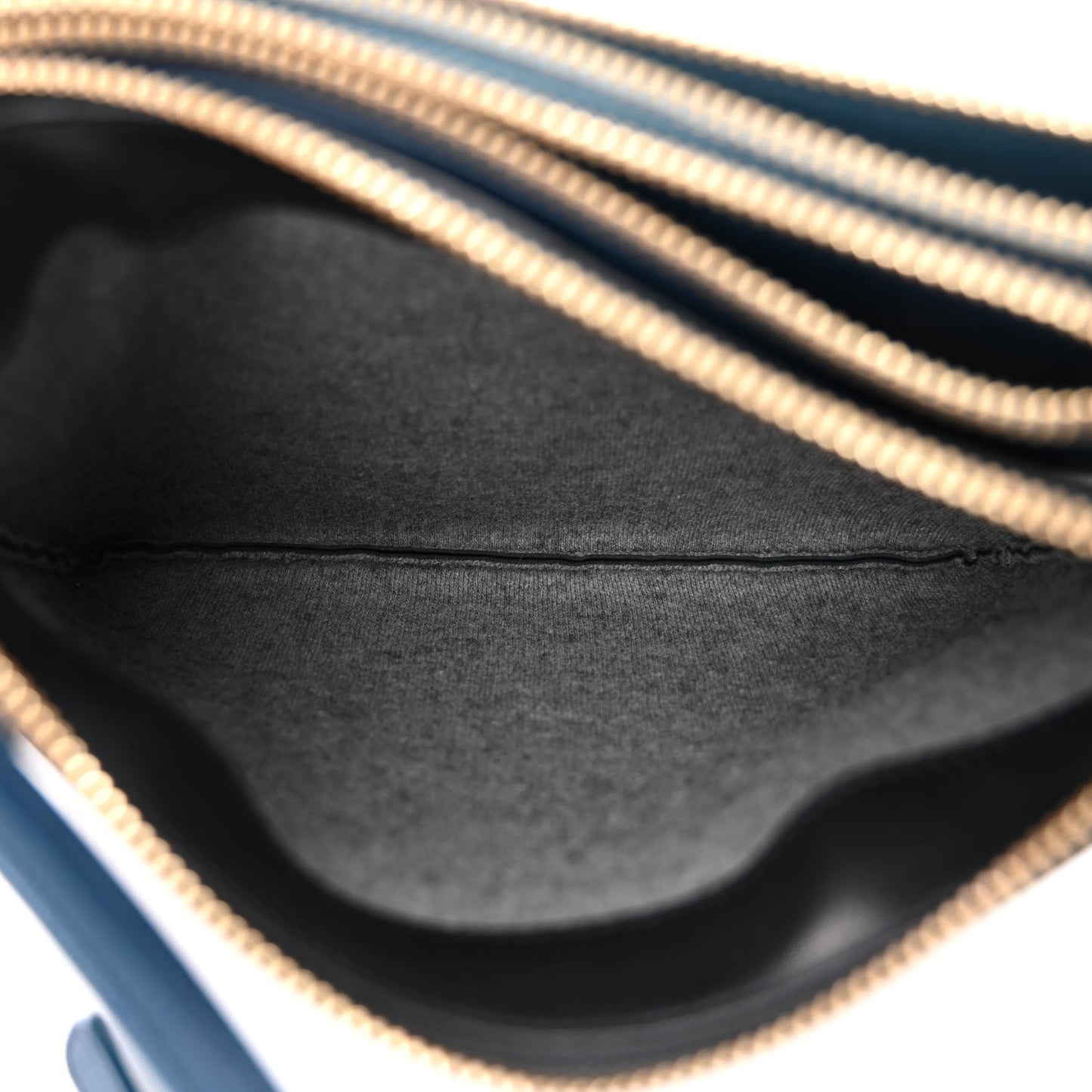 Lambskin Small Trio Crossbody Bag Black Blue