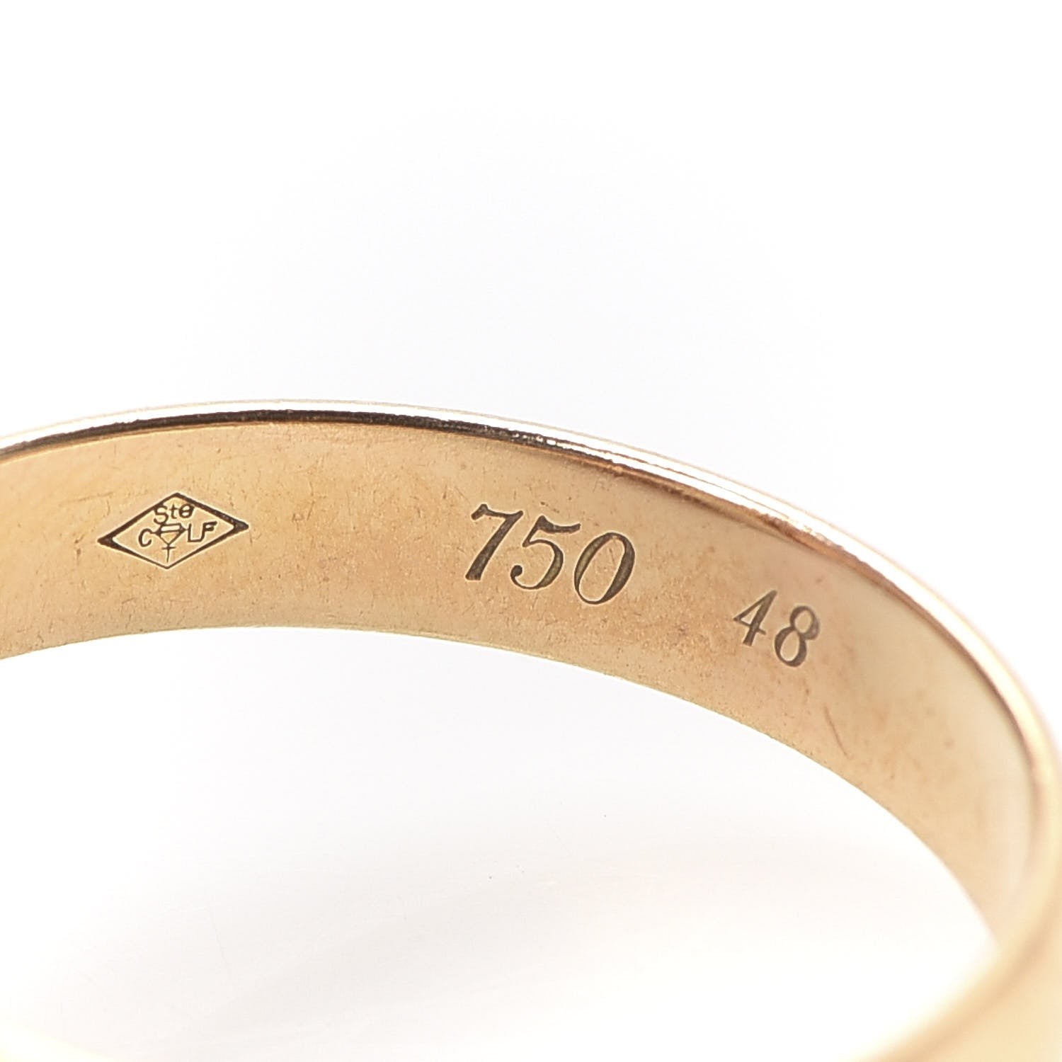 Cartier 18K Pink Yellow White Gold Classic Les Must De Trinity Ring 48 4.5 5 of 5