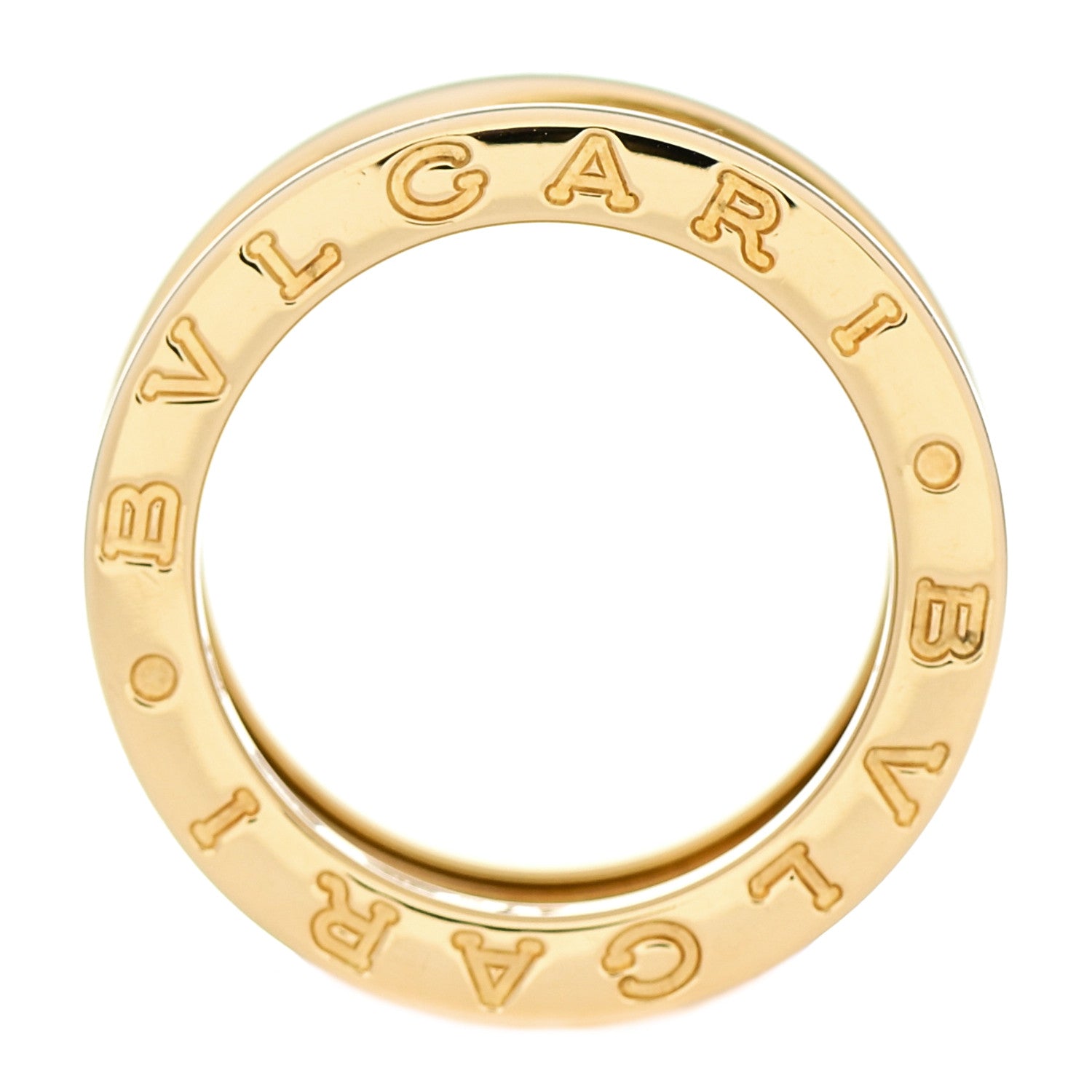 Bulgari 18K Yellow Gold B.Zero1 Three-Band Ring 47 4 4 of 6