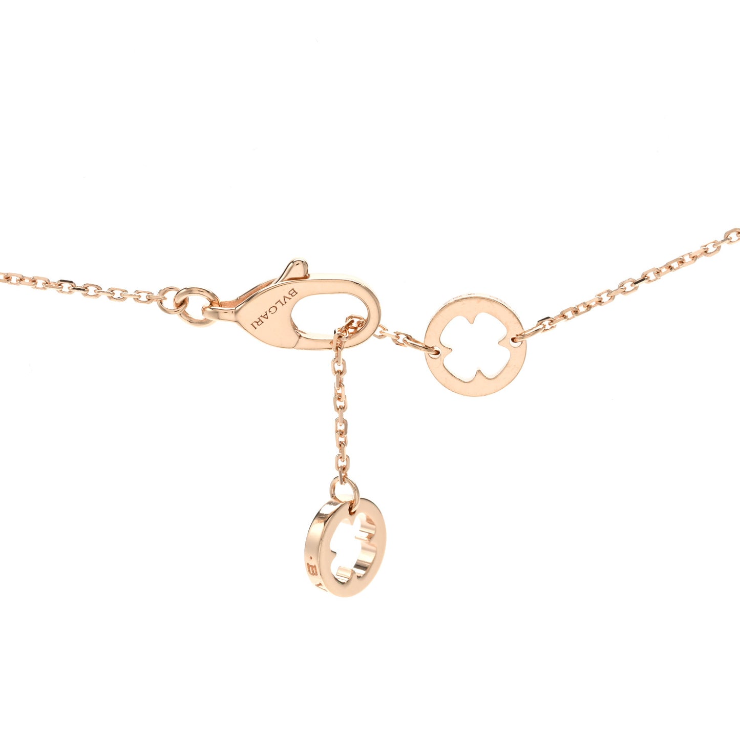 18K Rose Gold Diamond Fiorever Pendant Necklace