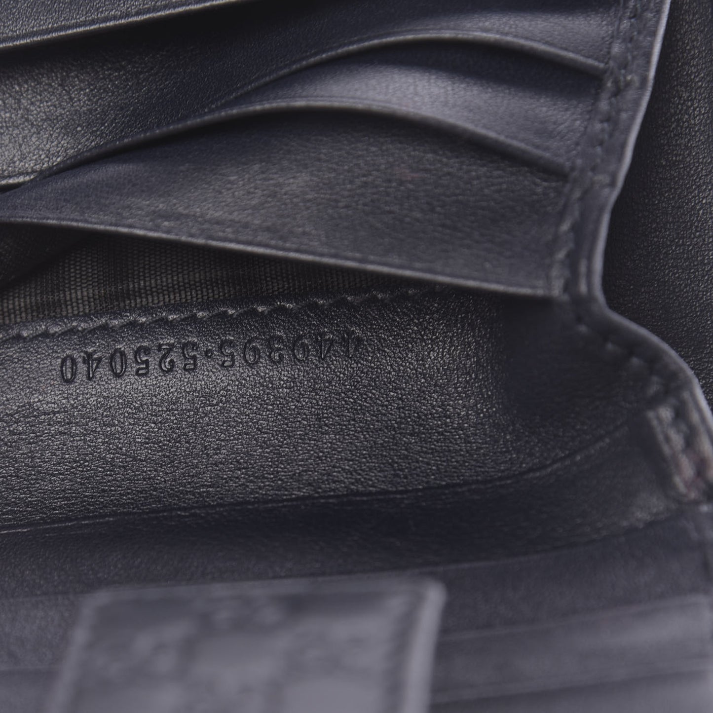 Microguccissima Compact Wallet Navy