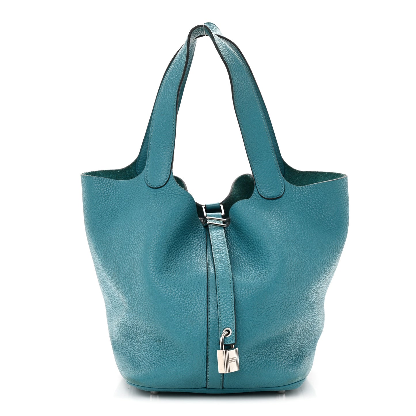 Taurillon Clemence Picotin Lock 22 MM Turquoise