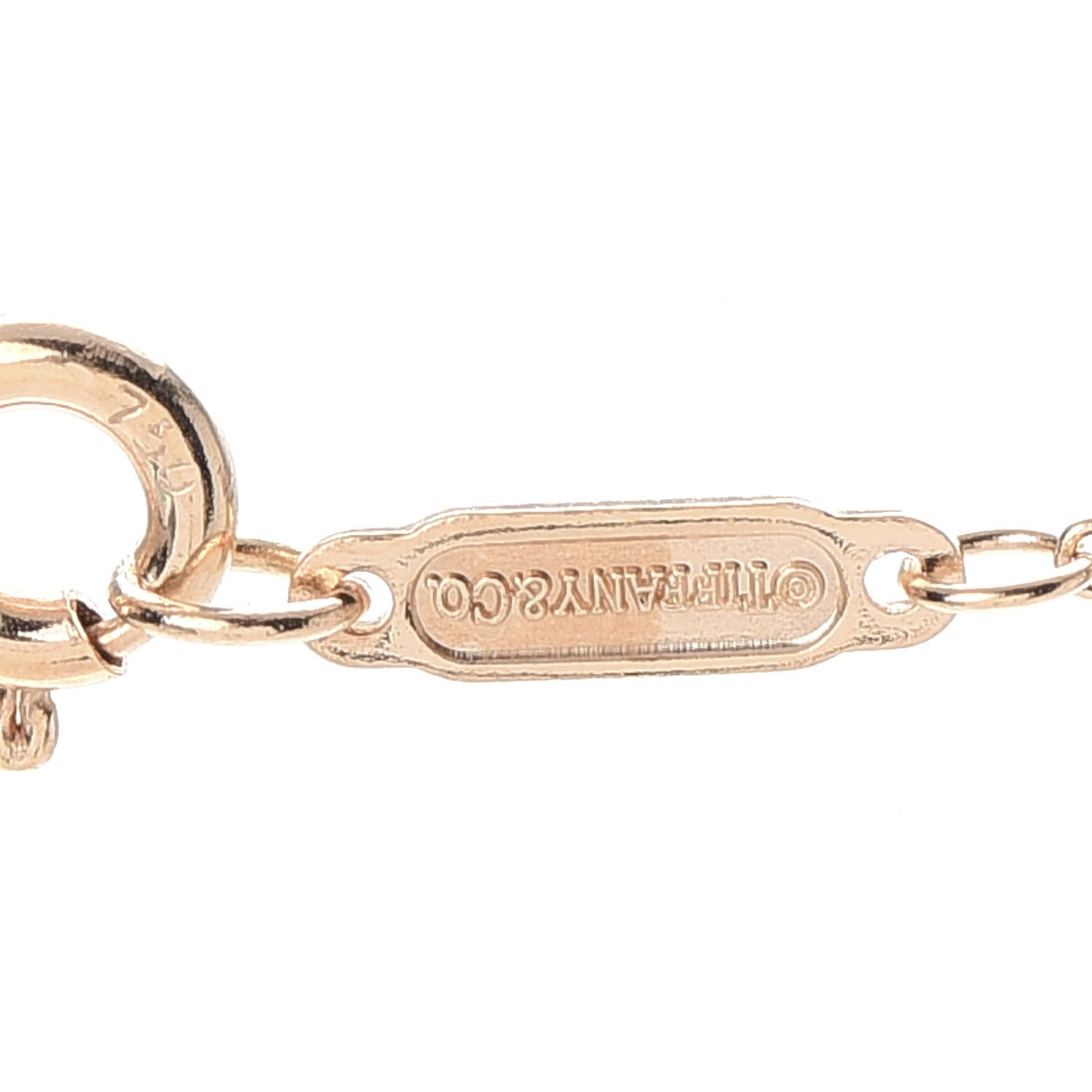 18K Rose Gold Diamond Heart Lock Pendant Necklace