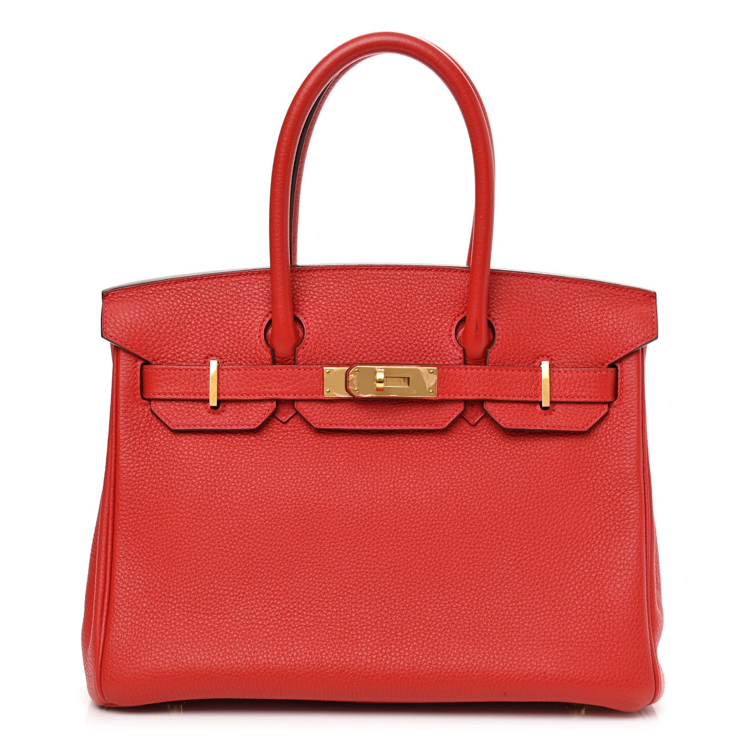 Hermes Togo Birkin 30 Rouge Casaque 1 of 9