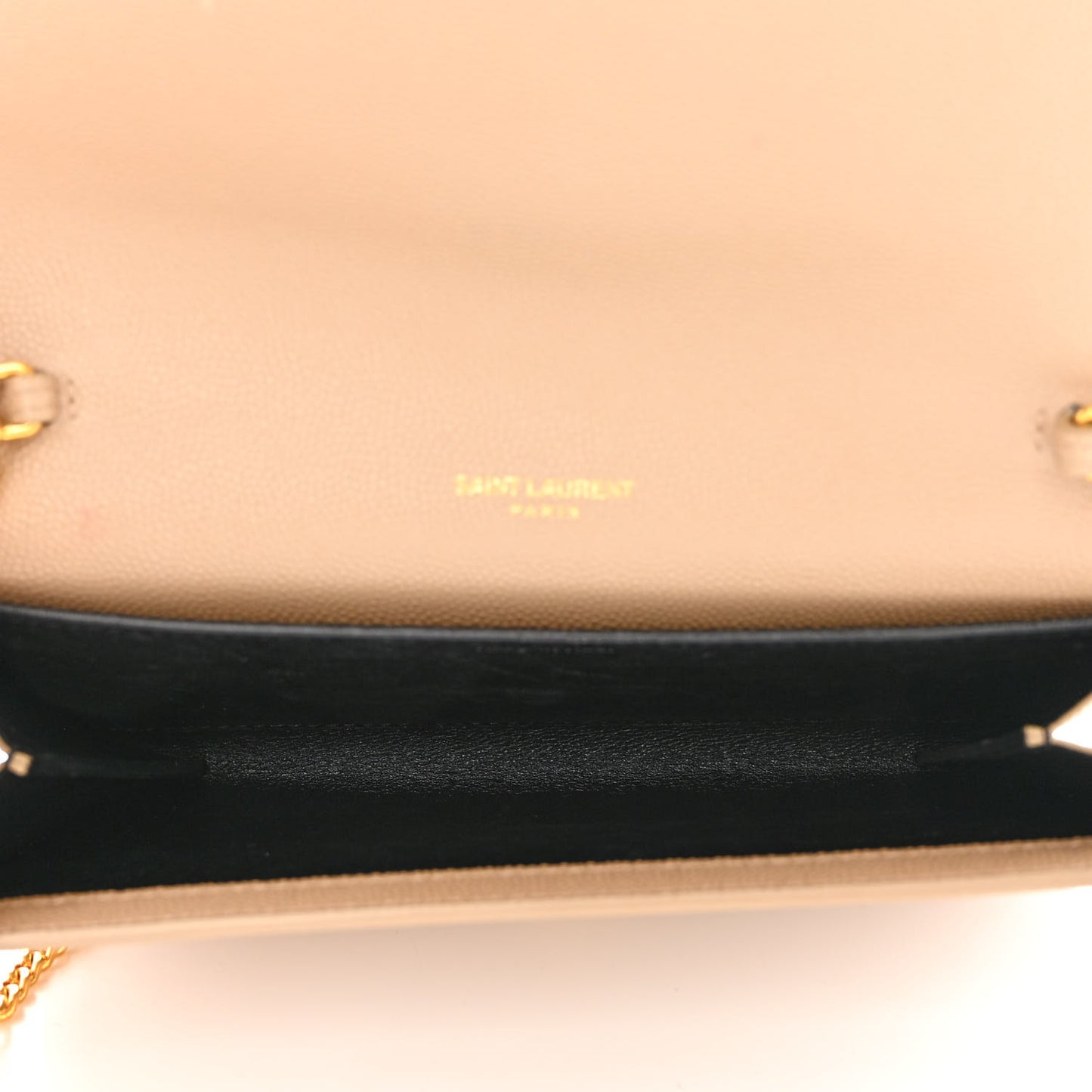 Grain De Poudre Monogram Uptown Chain Wallet Dark Beige