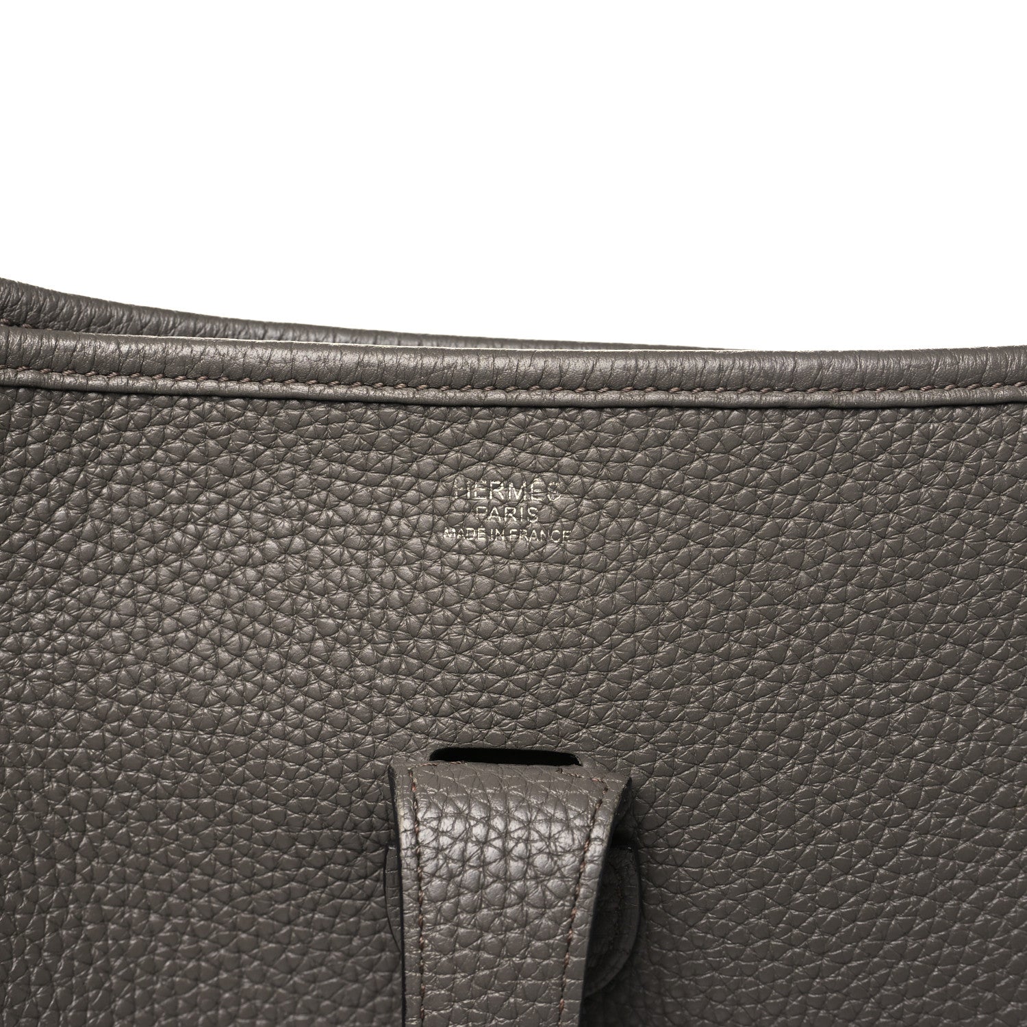 Hermes Taurillon Clemence Evelyne III GM Etoupe 6 of 11