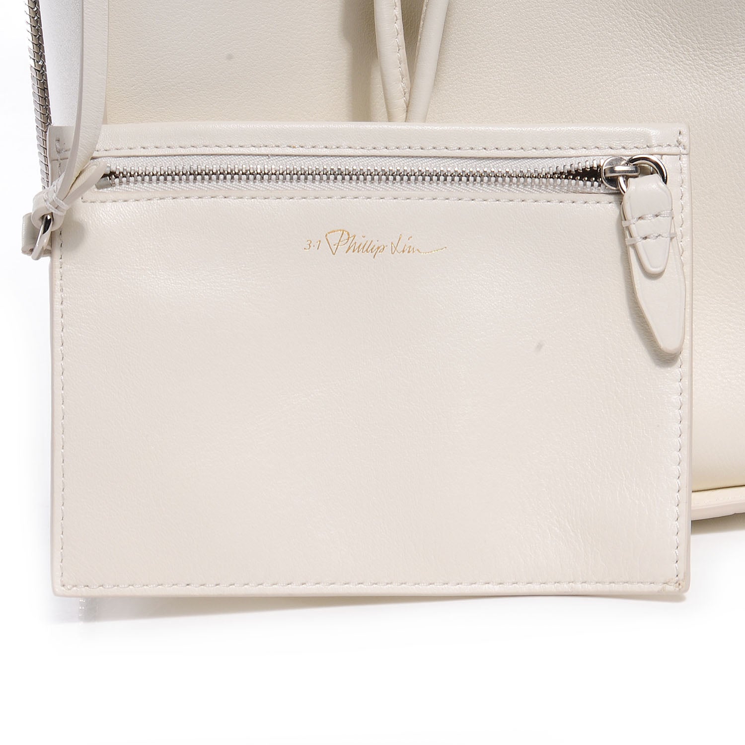 3.1 Phillip Lim 3.1 Smooth Leather Small Soleil Bucket Bag Off White 5 of 10