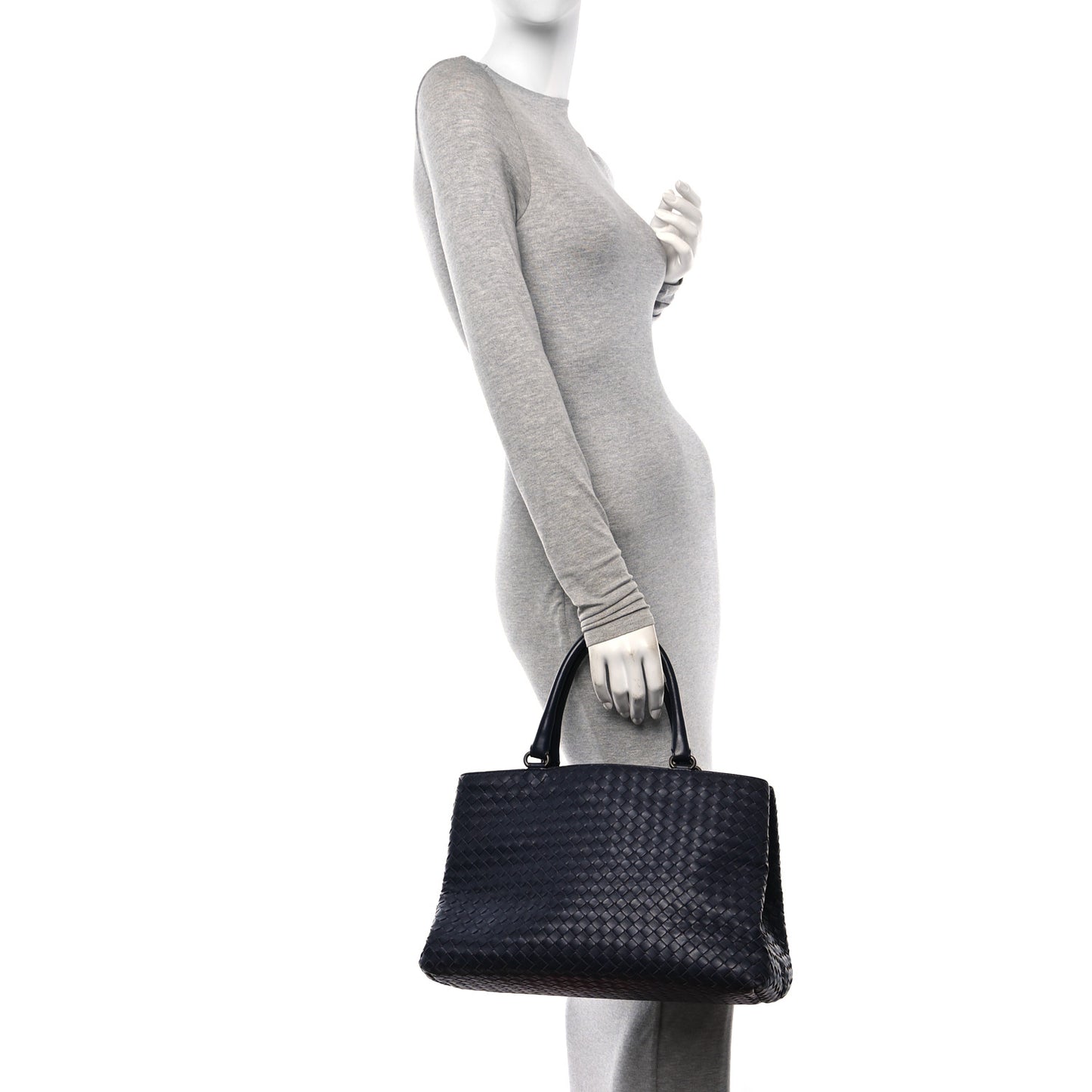 Nappa Intrecciato Milano Tote Grape