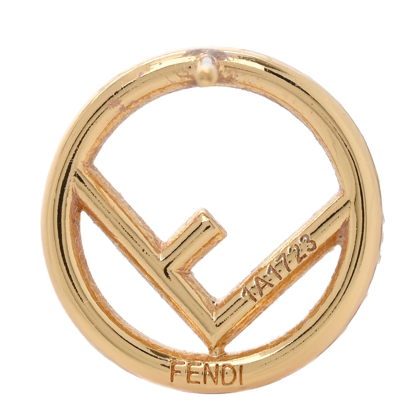 Metal Crystal F is Fendi Earrings Gold