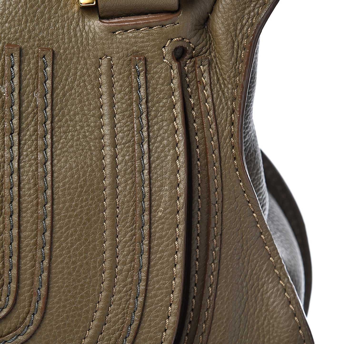 Calfskin Medium Marcie Satchel Anchor Grey