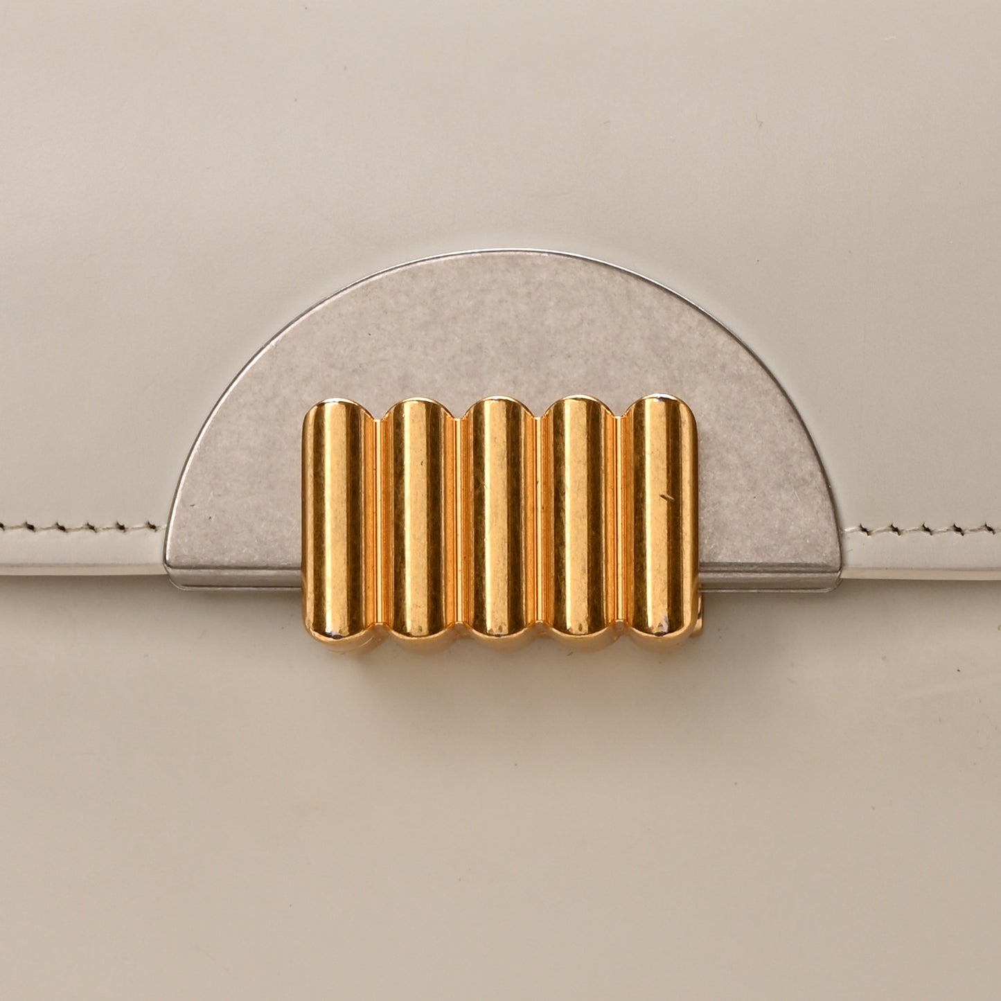 Box Calfskin Clutch White