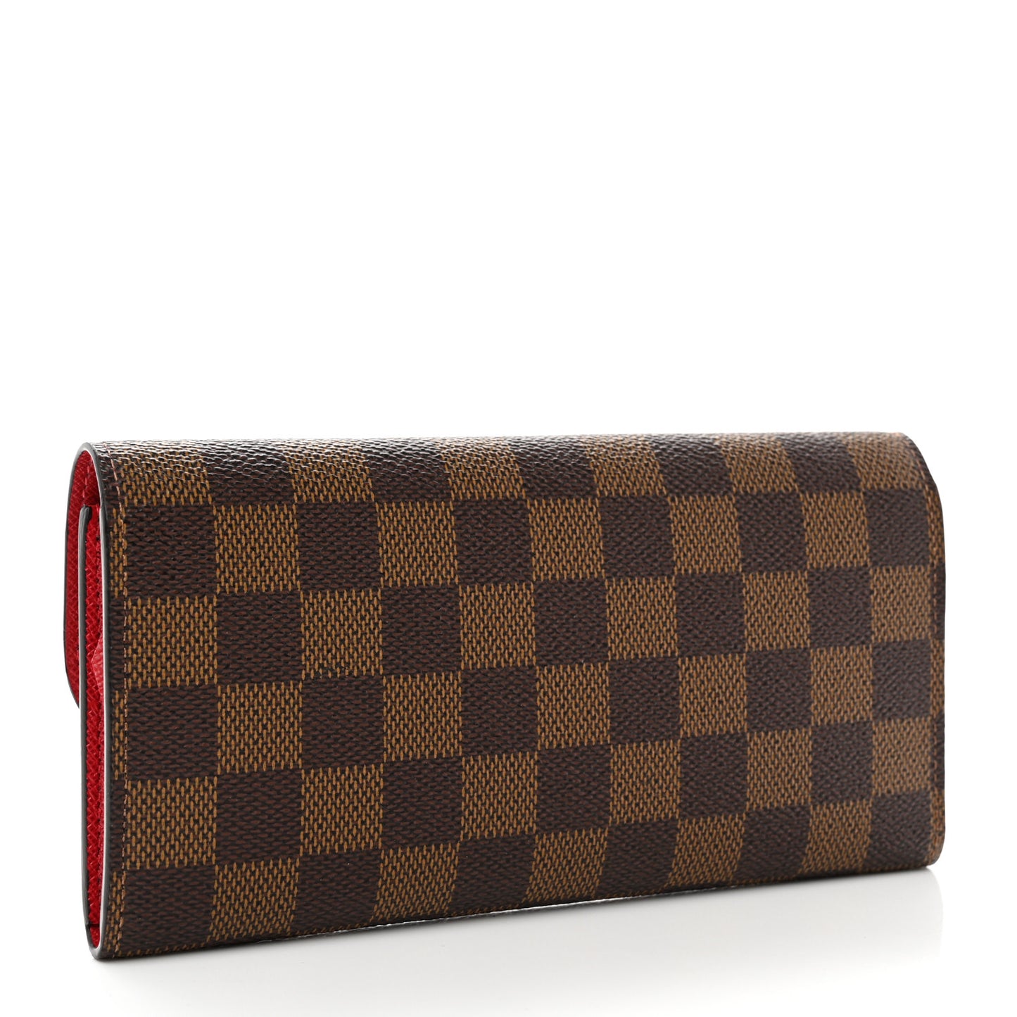 Damier Ebene Emilie Wallet Red