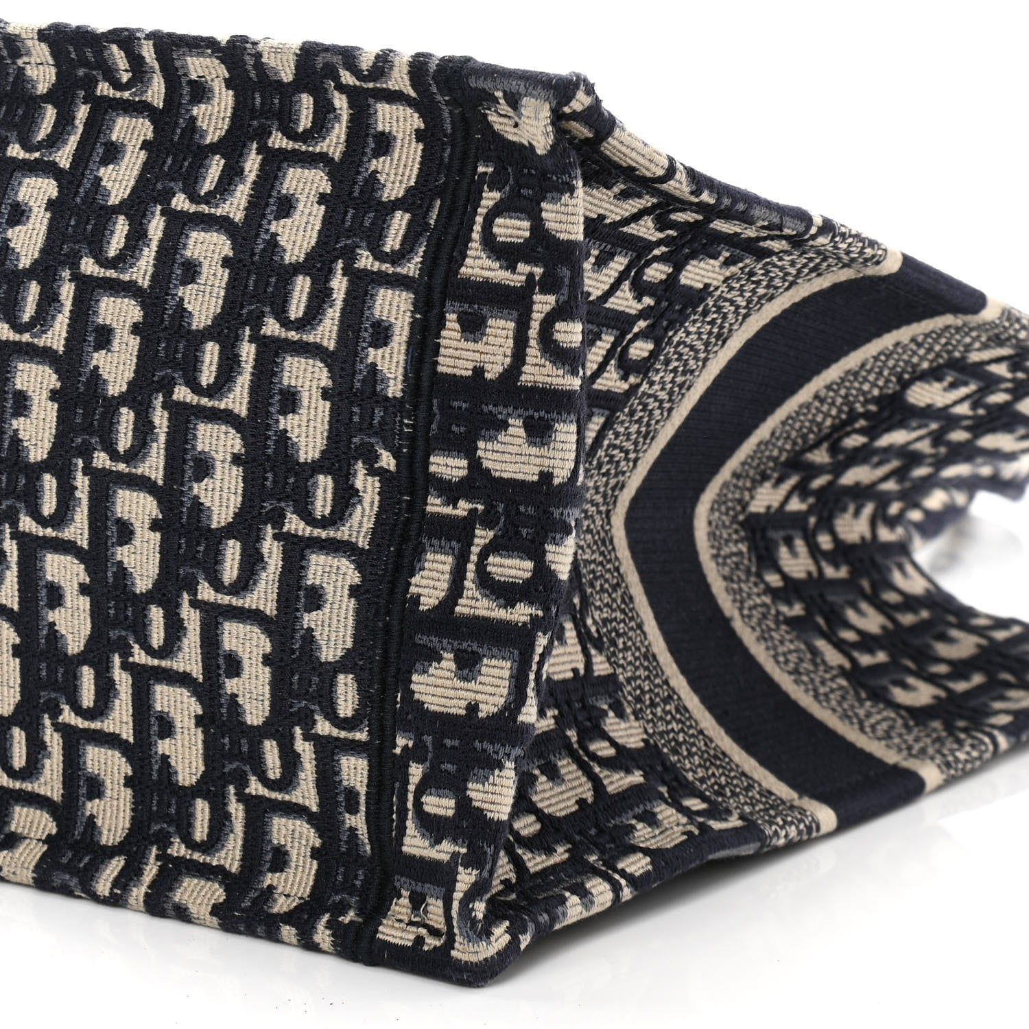 Christian Dior Oblique Medium Book Tote Blue Multicolor 10 of 12