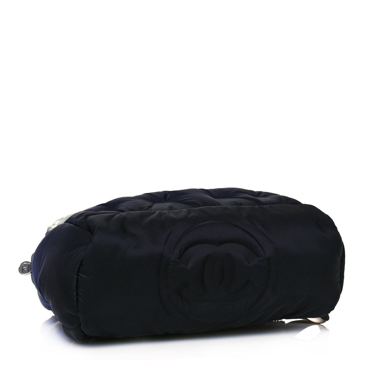 Nylon Embossed Small Doudoune Backpack Black Blue White