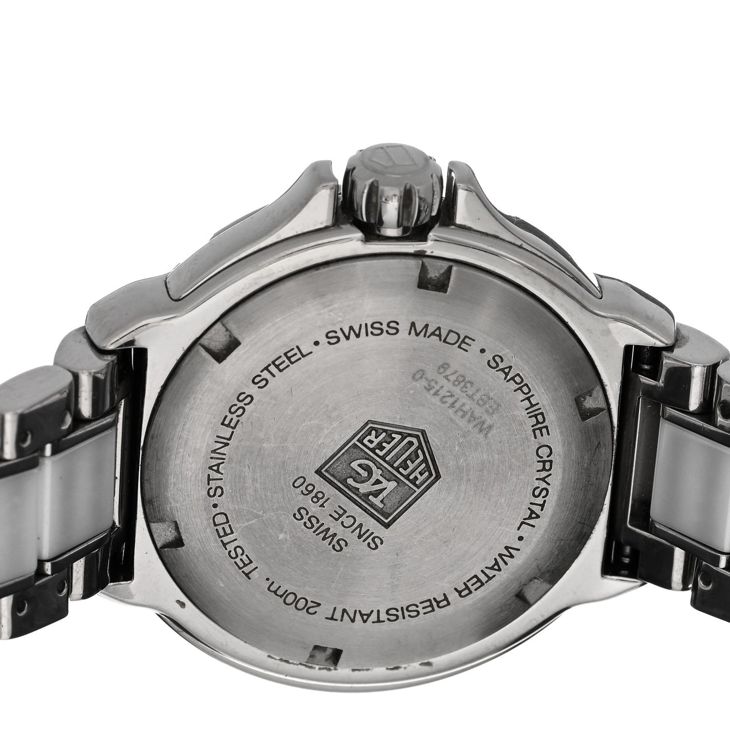 Stainless Steel Ceramic Diamond Bezel 35mm Formula 1 Lady Quartz Watch White WAH1215-0