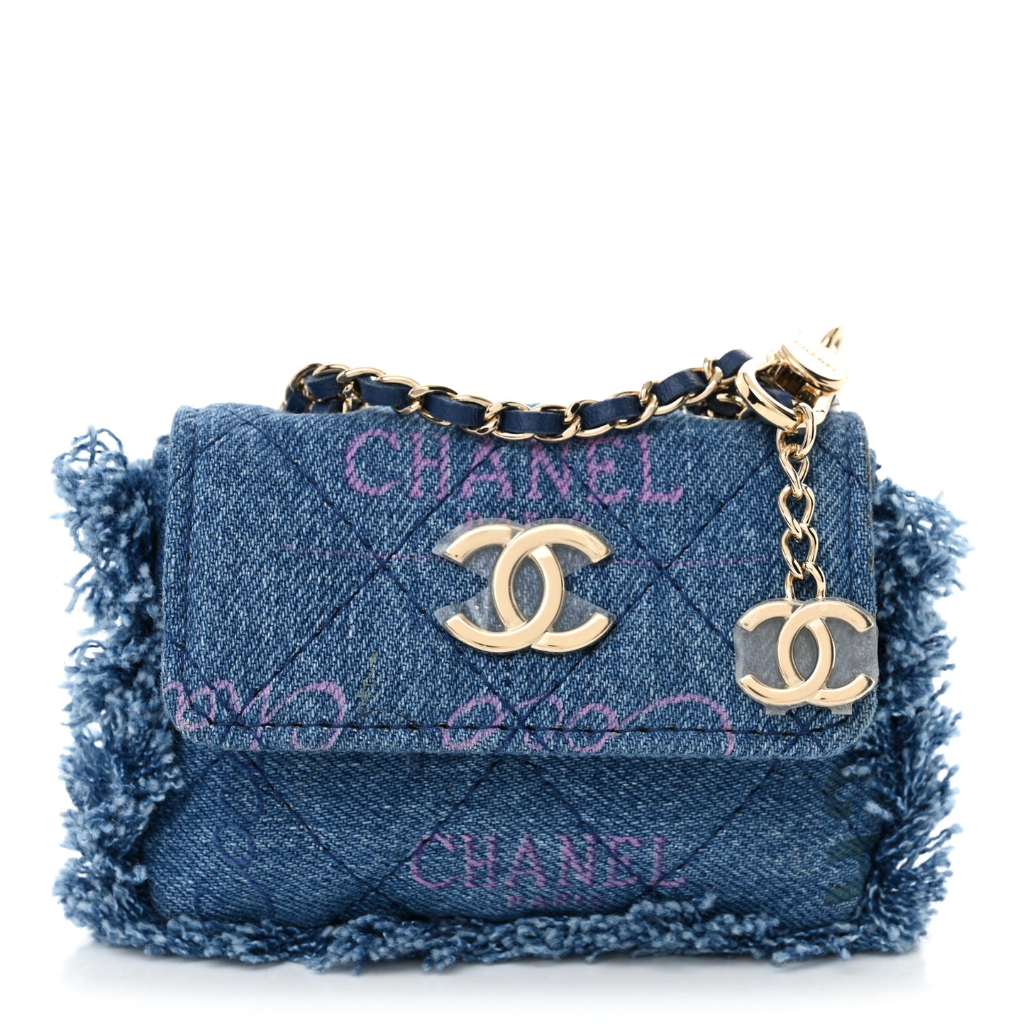 Denim Quilted Denim Mood Belt Bag Blue Multicolor