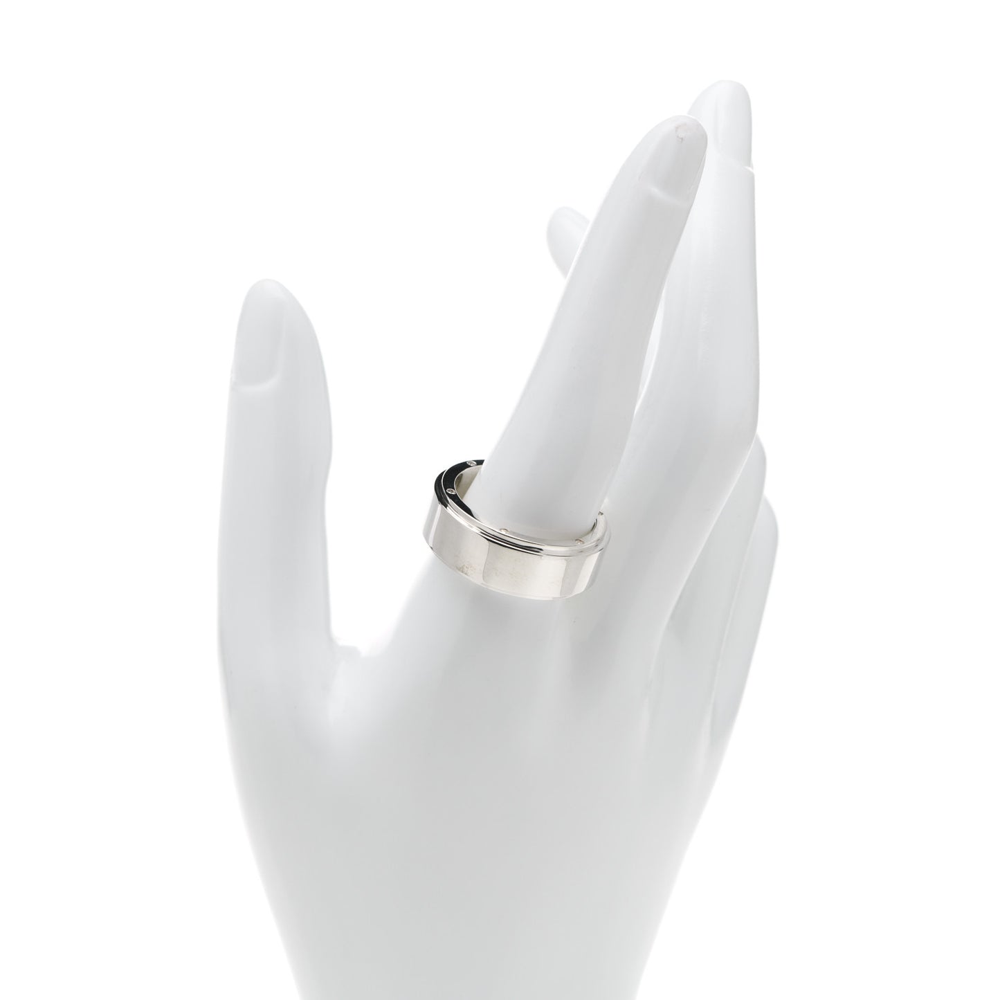 Sterling Silver 9mm Metropolis Screw Band Ring 65 11