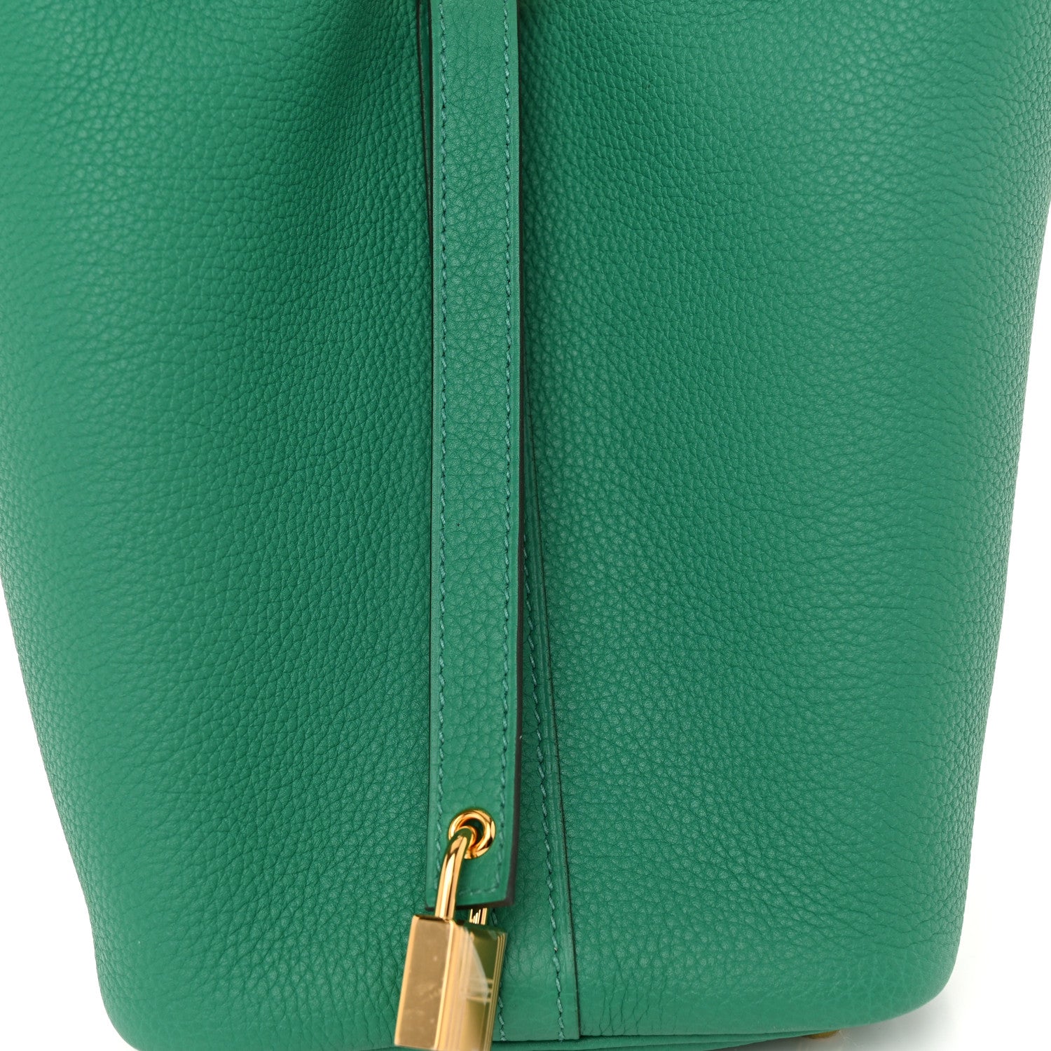 Hermes Taurillon Maurice Picotin Lock 18 PM Vert Jade 7 of 10